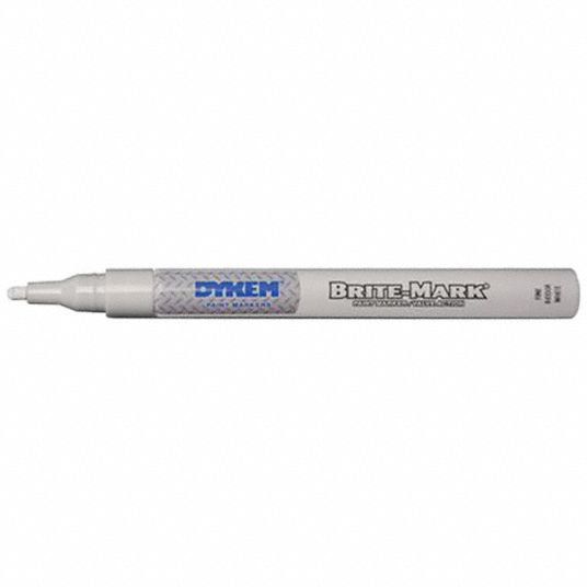 Dykem BRITE-MARK Paint Marker - White