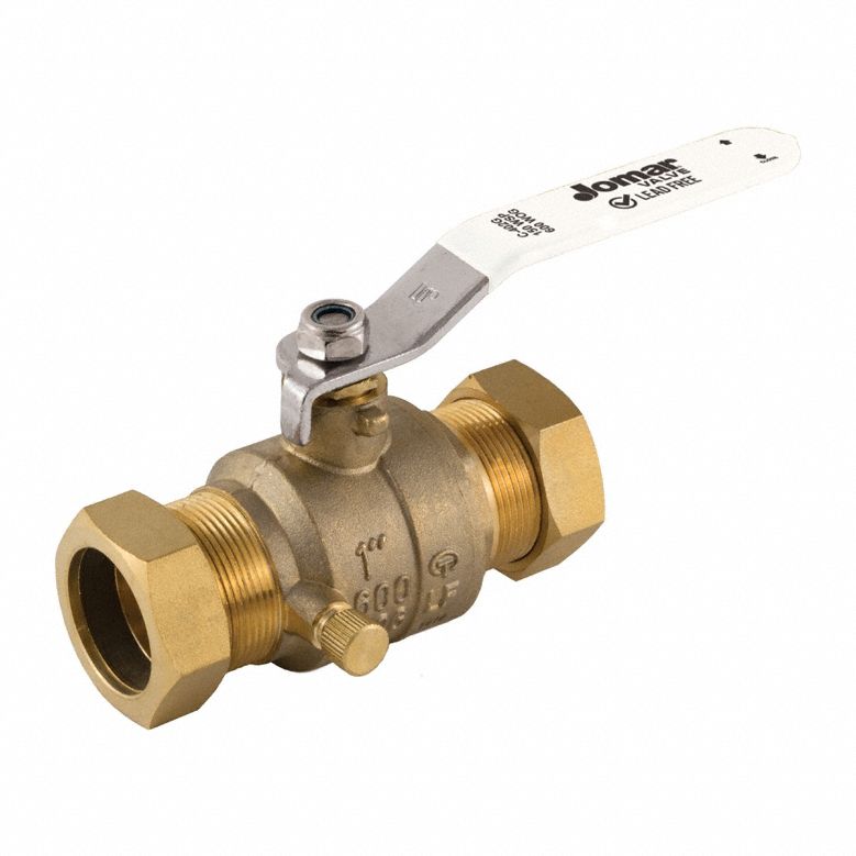 LF Brass Ball Valve,Comp,3/4