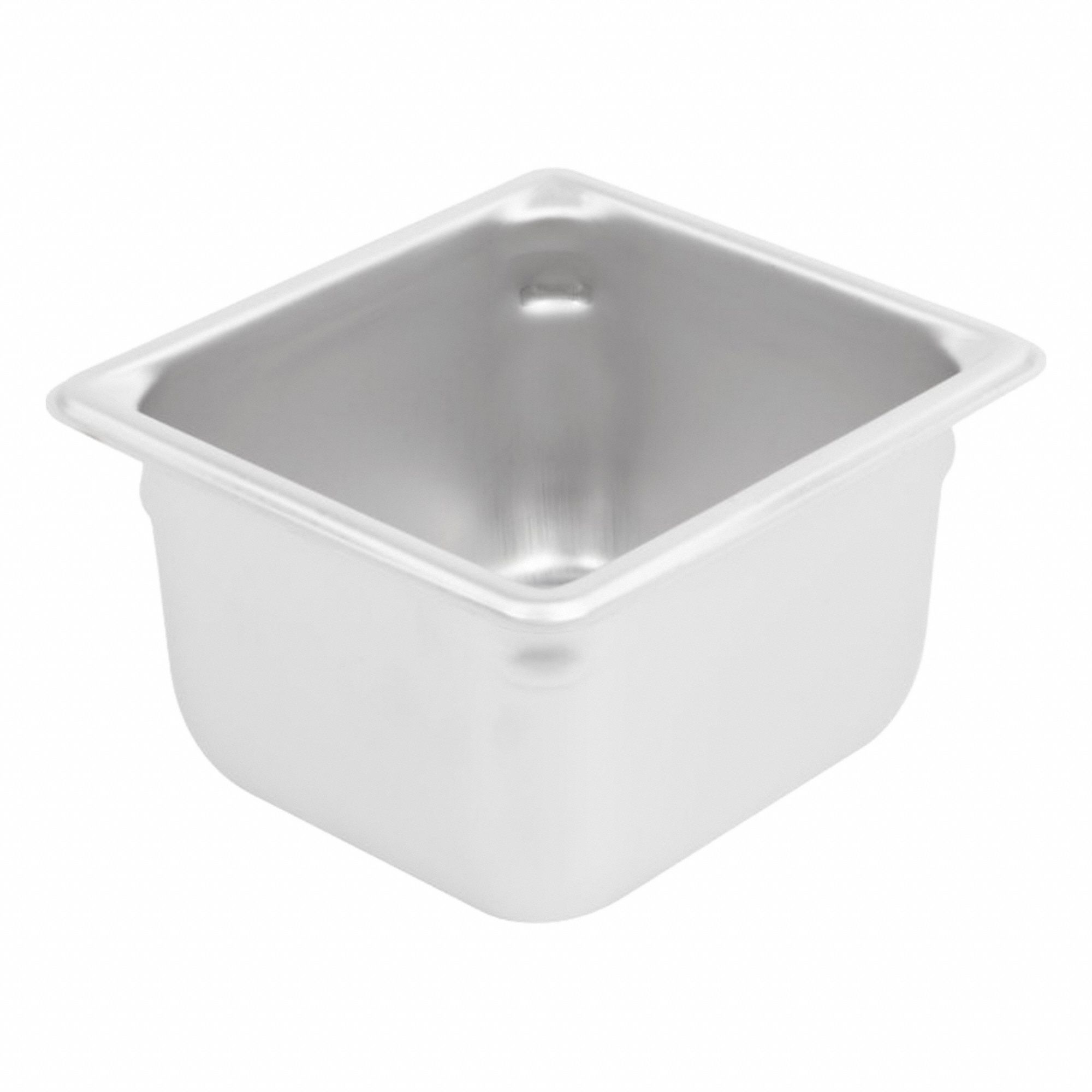 Steam Table Pan: Sixth Size, Rectangular, 22 ga Gauge, 1.8 qt Capacity, NSF Certified