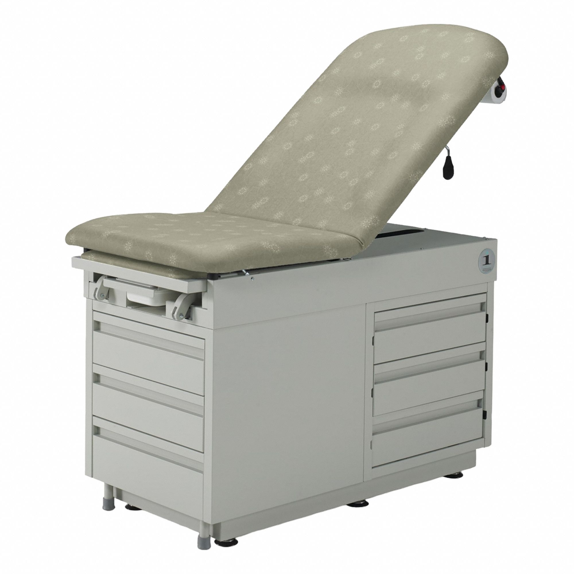 Exam Table: 32 in 52 in 27 in, 32 in Overall Ht, 27 in Overall Wd, 52 in Overall Lg, Steel