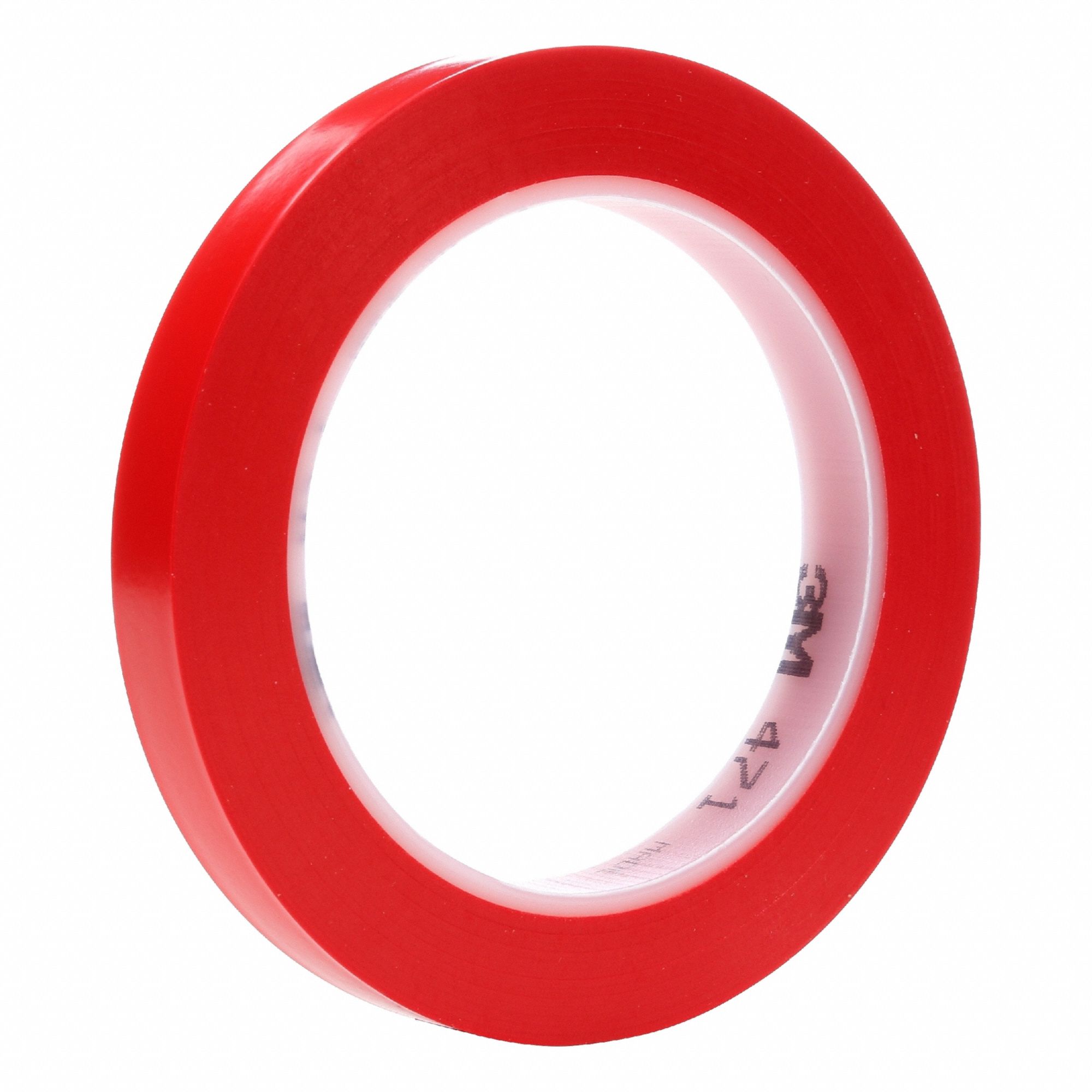 Floor Marking Tape: Gen Purpose, Solid, Red, 1/2 in x 108 ft, 5.2 mil Tape Thick, 3M™, 72 PK