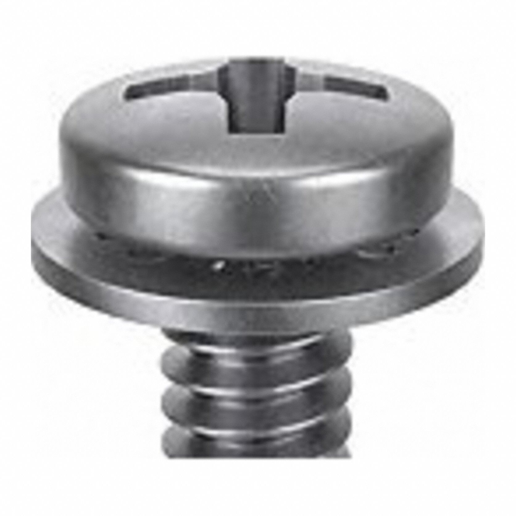 SEMS Screw: Internal Tooth, M4x0.70 Thread Size, 10 mm Lg, Stainless Steel, Passivated, Pan, 10 PK