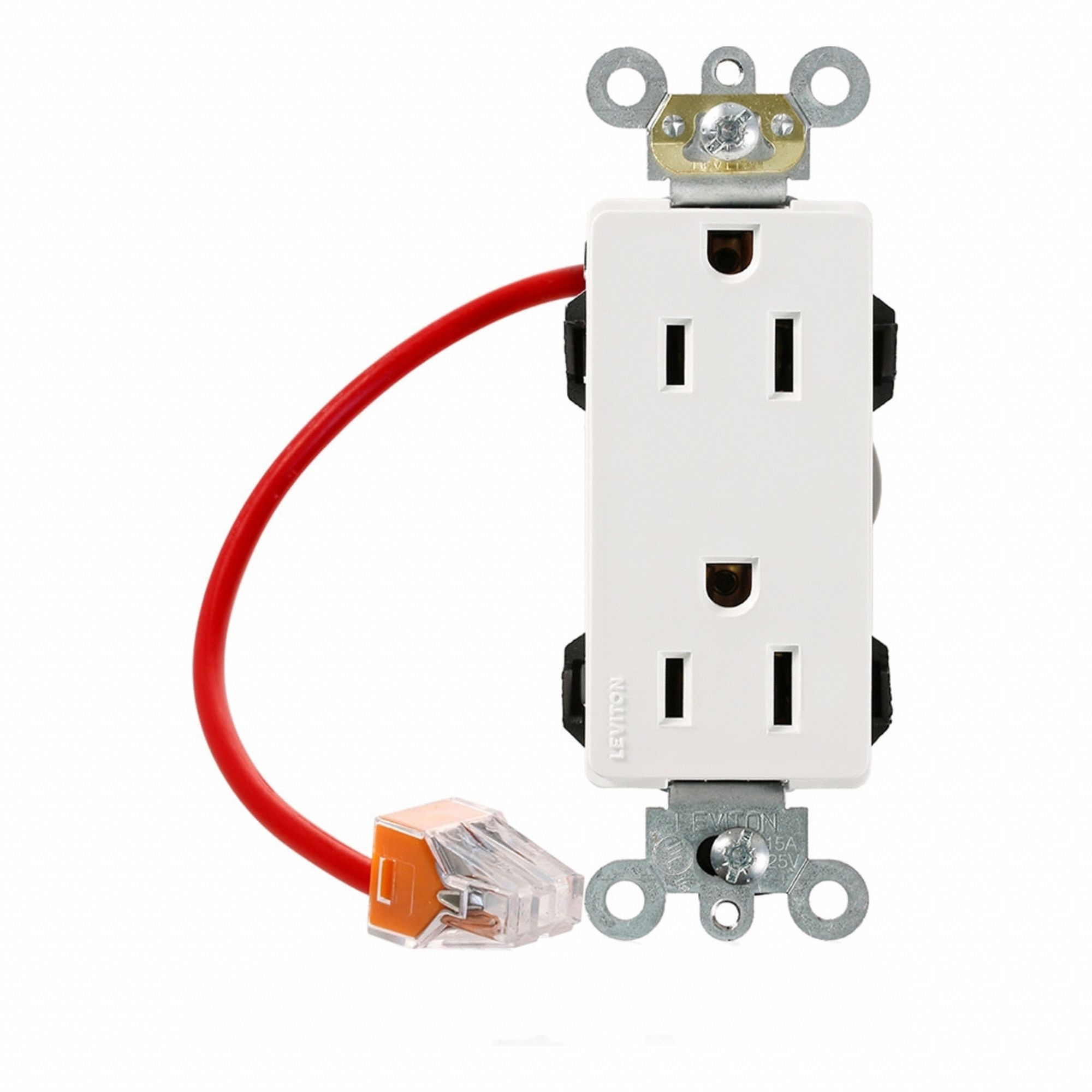 Lev-Lok Dup 15A 125V SC Self-Gr Gry