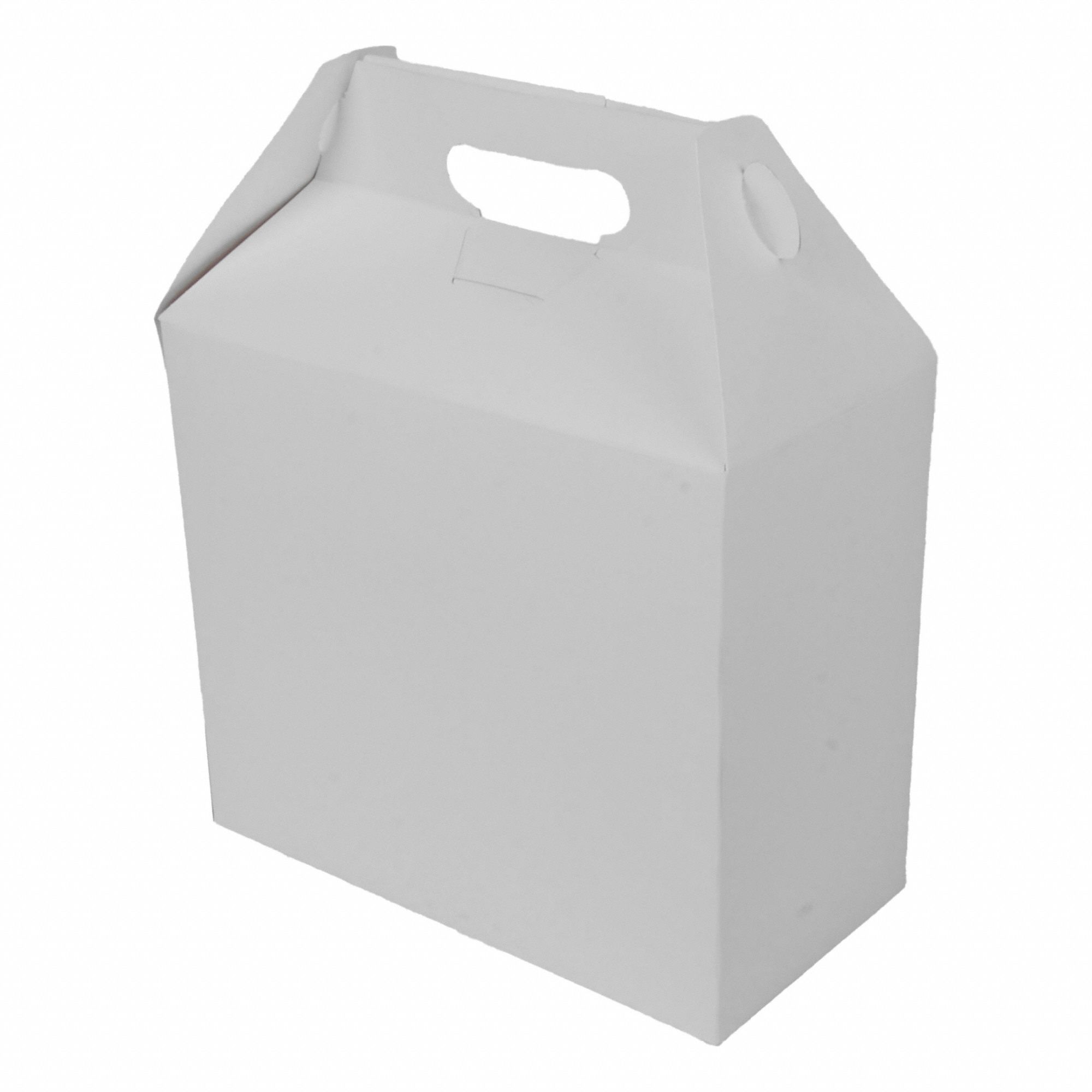 Disposable Carry-Out Food Container: 8 in Ht, 5 in Wd, 9 1/2 in Dp, 125 PK