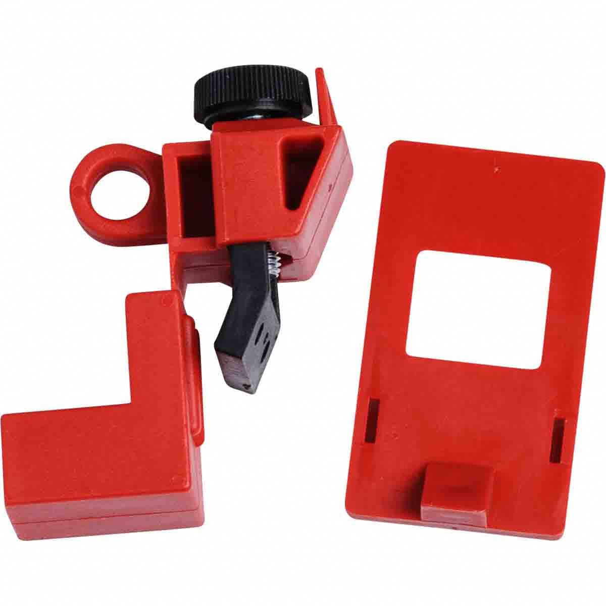 Circuit Breaker Lockout: Clamp-On, For 120/277V AC Volt, For Single Pole Circuit Breaker Type