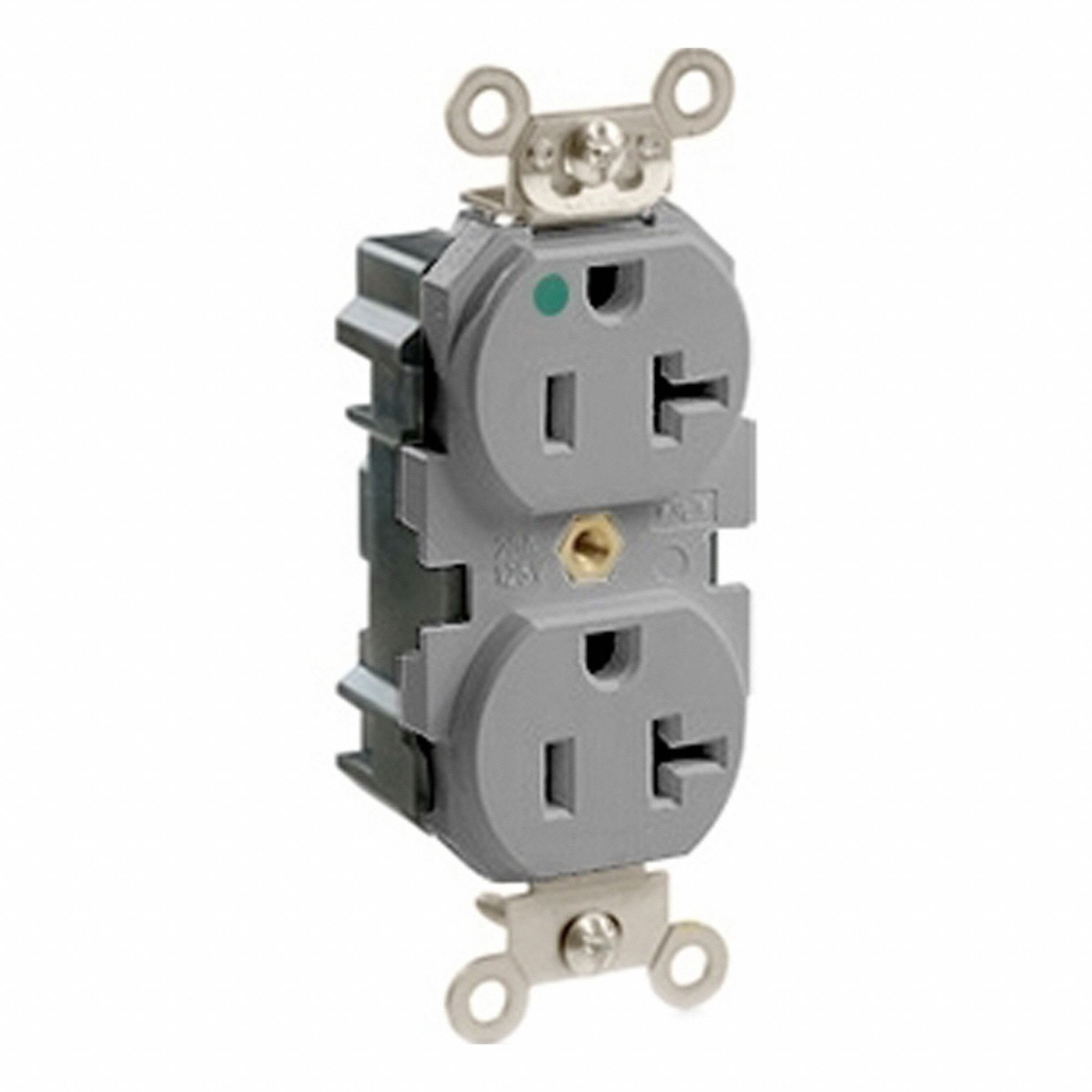Lev-Lok HG Dup 20A 125V Gry