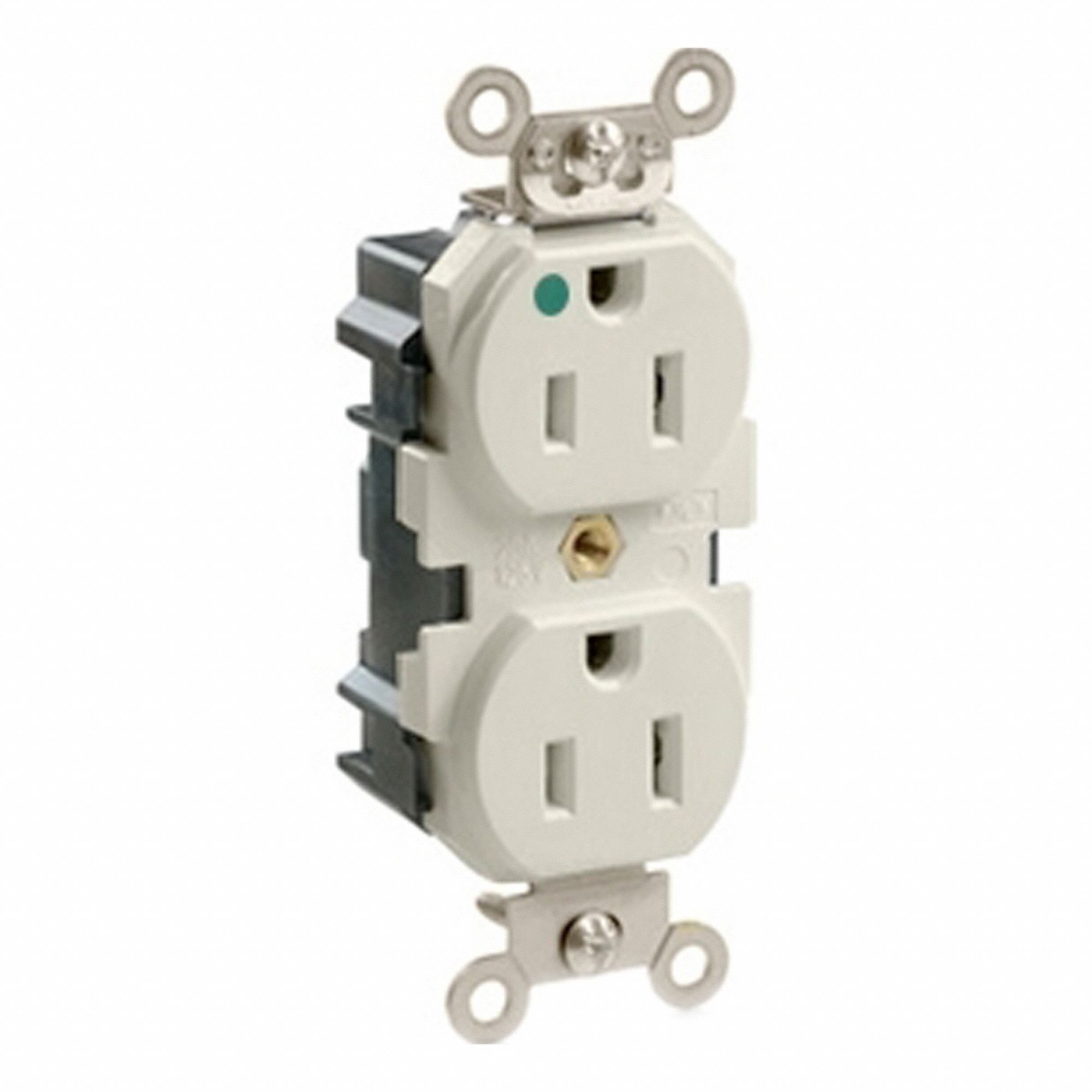 Lev-Lok Dup 15A 125V HG/TR LtAl