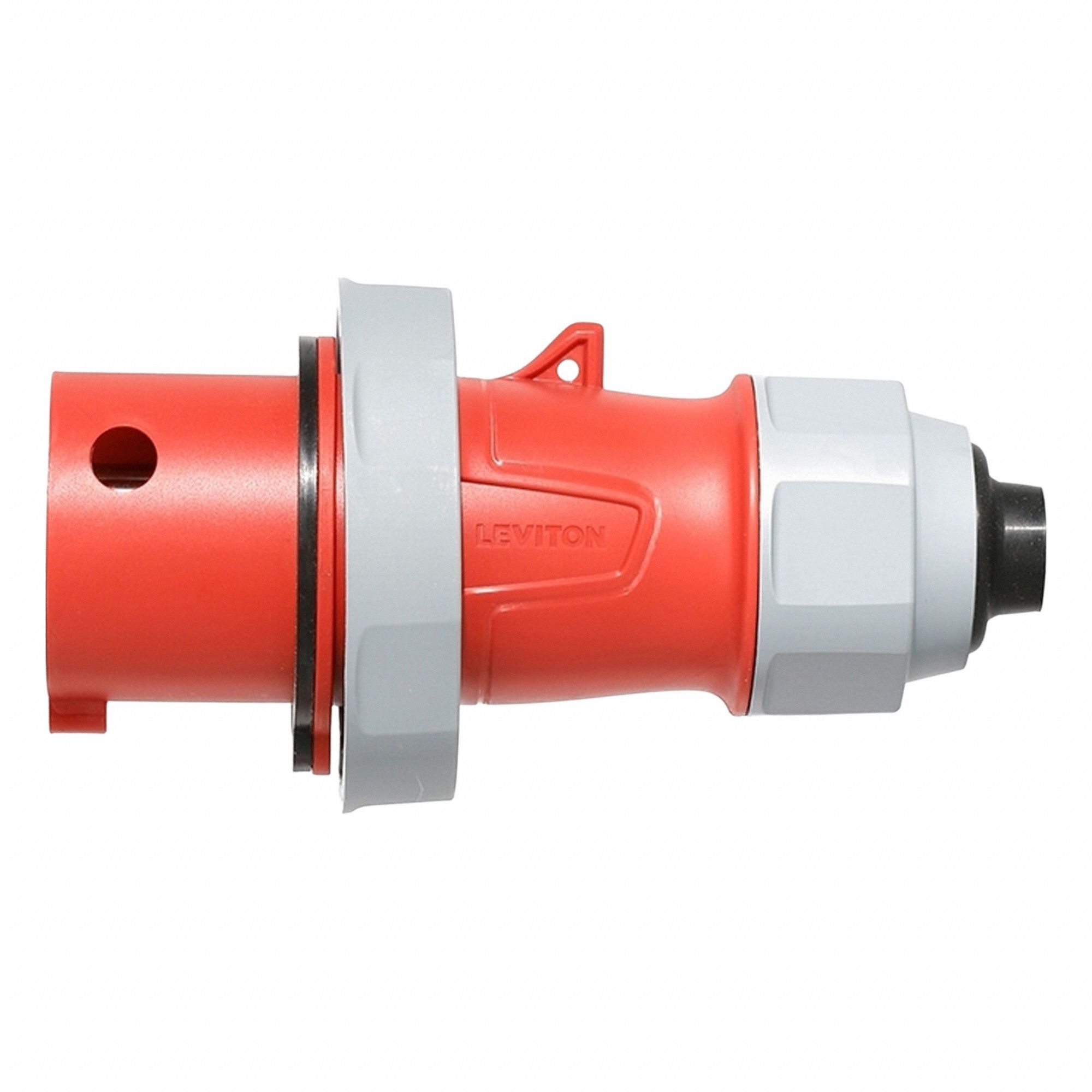 Pin & Sleeve Plug: 30 A, 480V AC, 7 1/2 hp Horsepower Rating, 3 Pole / 4 Wire Poles & Wires