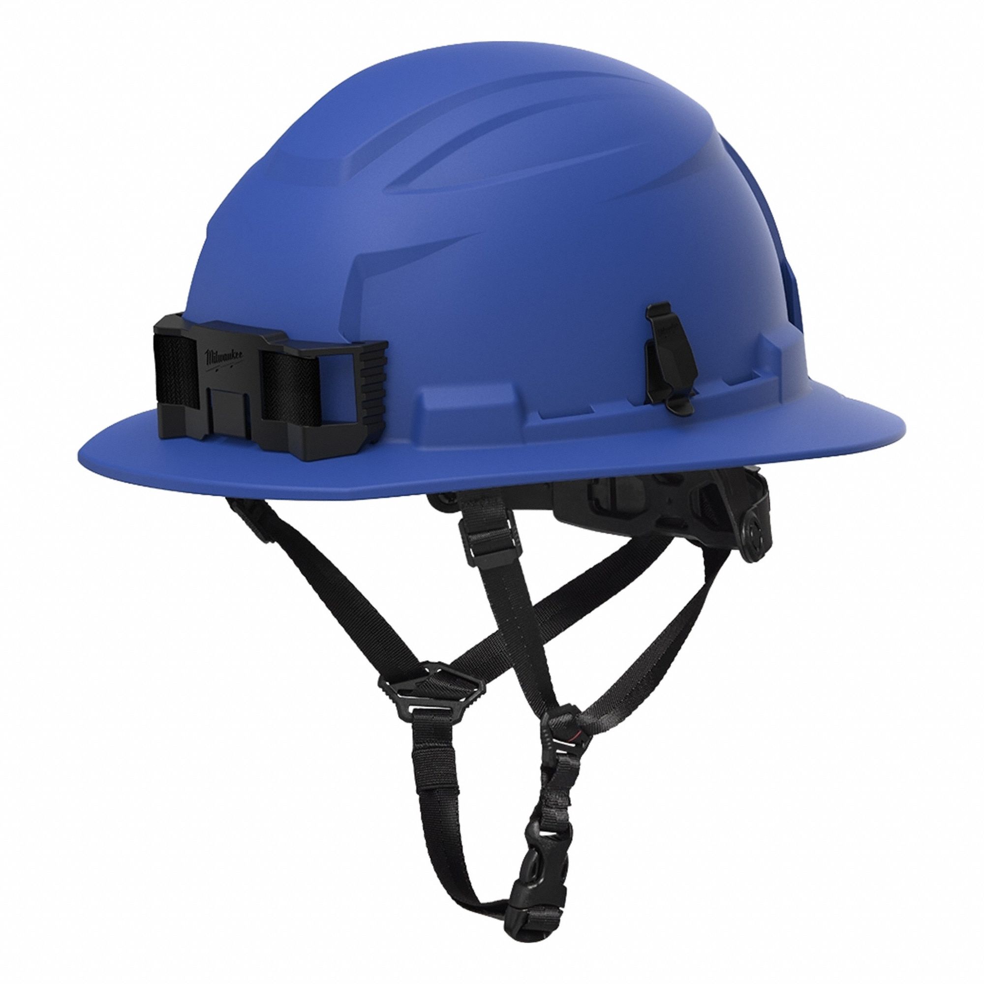Hard Hat: Blue, No Graphics, Swing Ratchet (6-Point), Ratchet, Polyethylene, Side-Slots