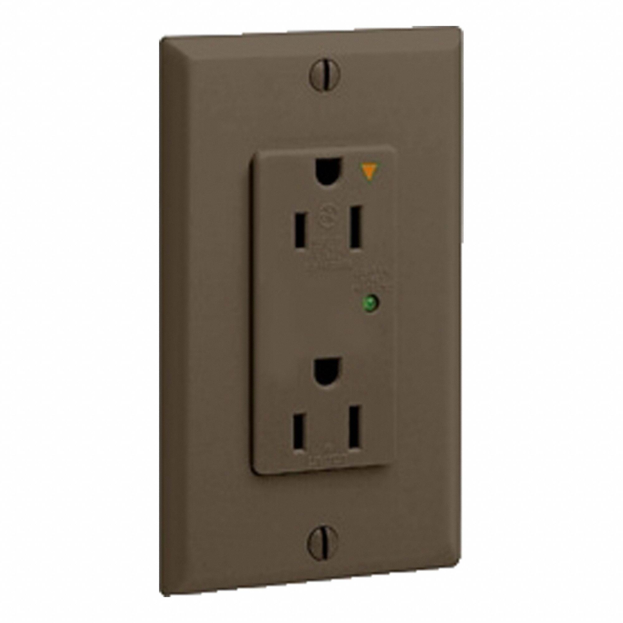 Decora Plus Surge Outlet IG 15A Brown