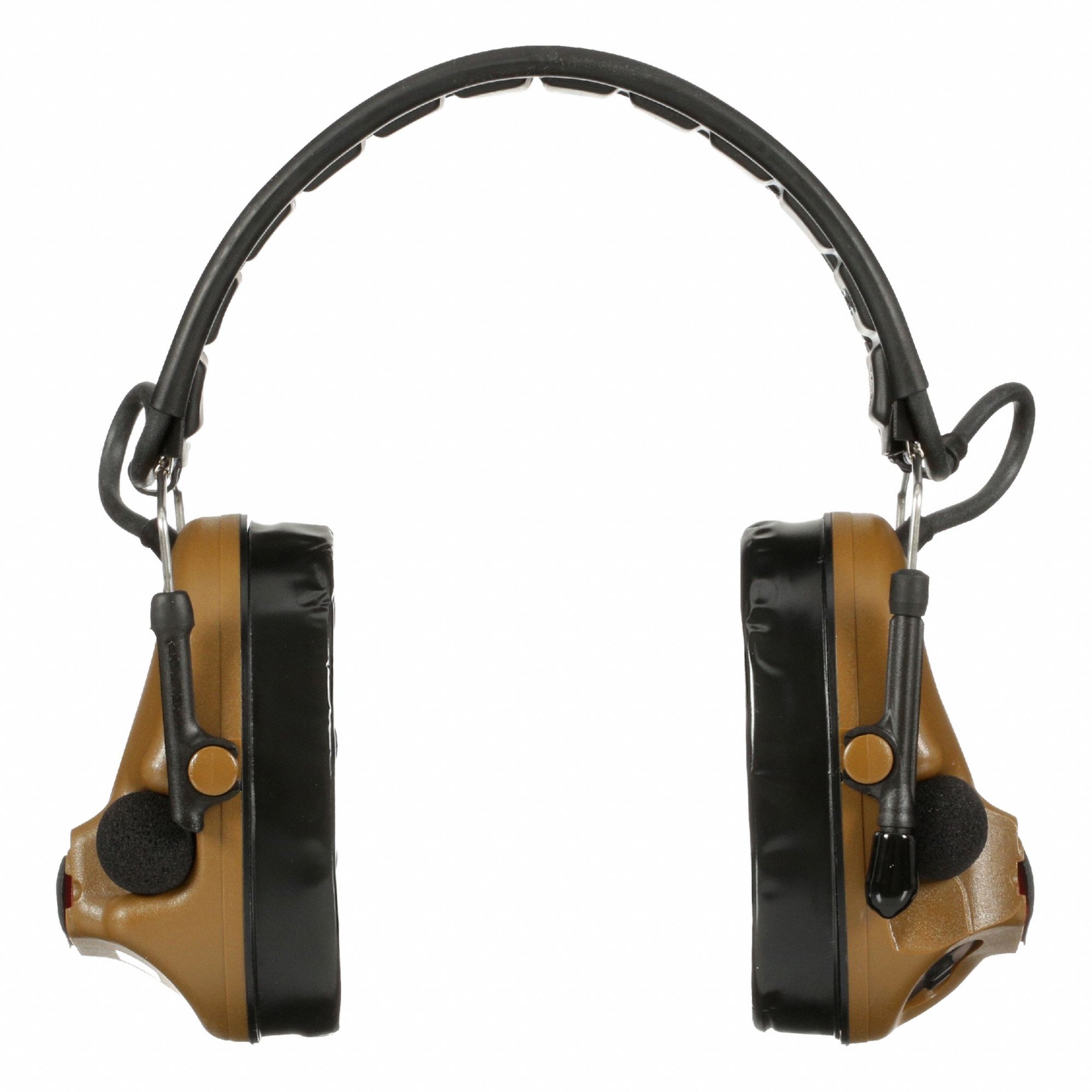 Tactical Headset Two Way Foldable Brown