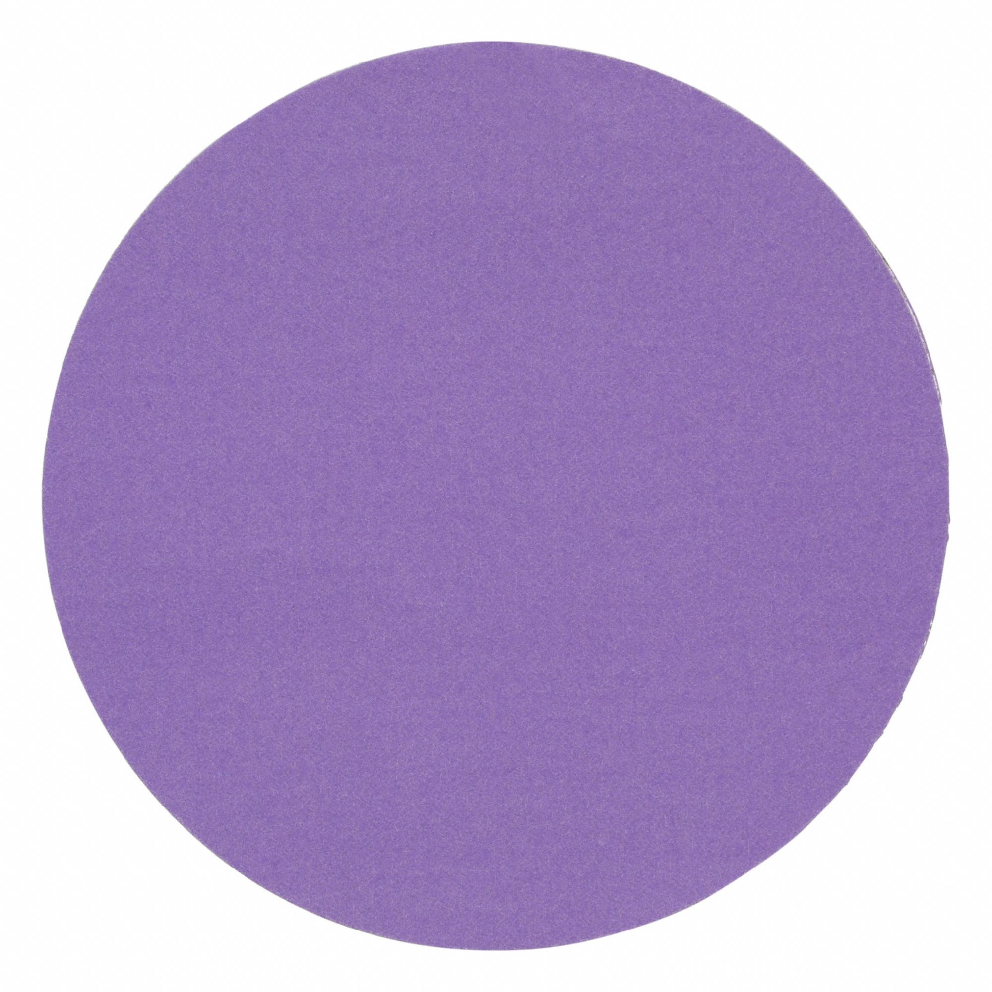 Sanding Discs: 6 in Dia, Non-Vacuum, Ceramic, 320 Grit, C Wt Paper, 732U, 50 PK