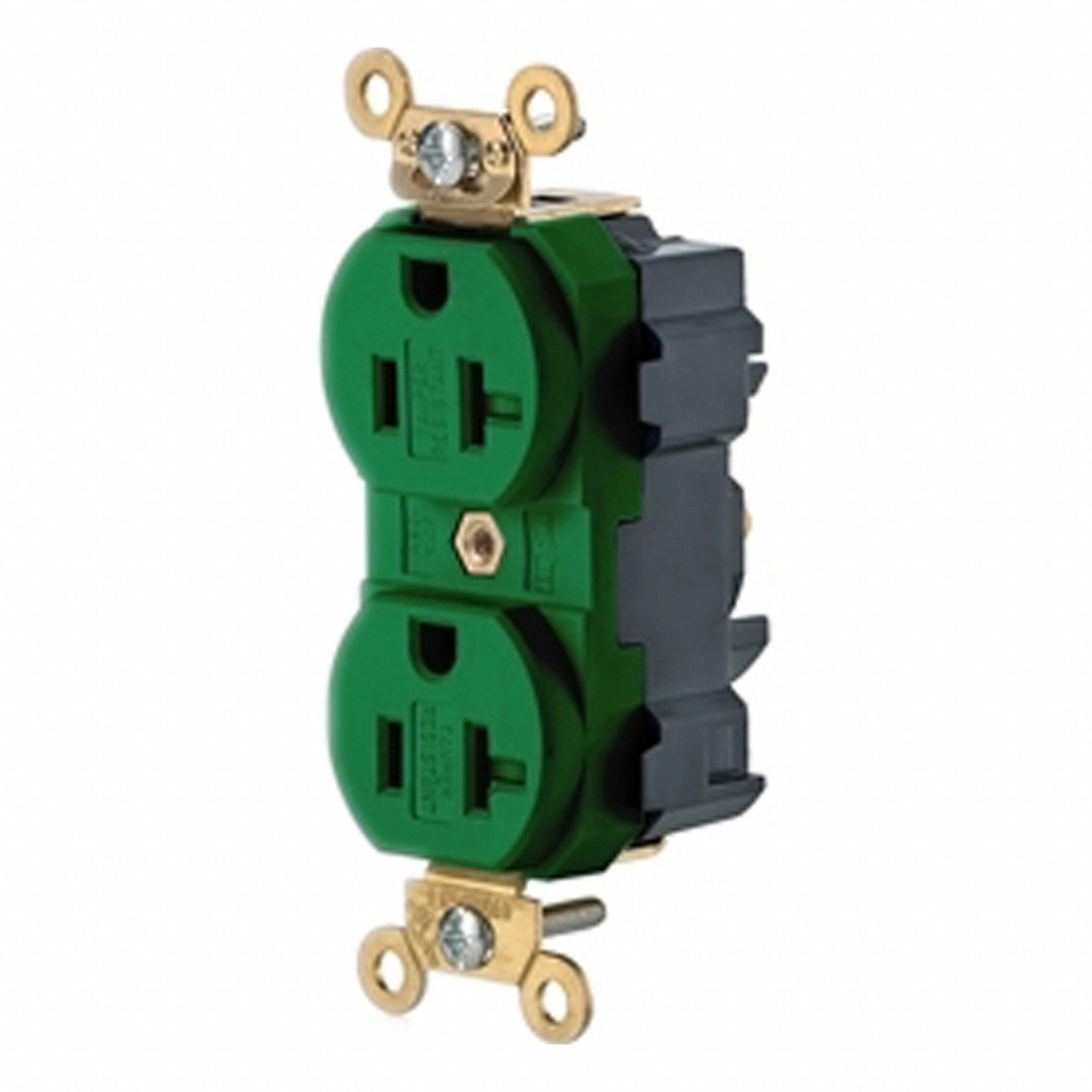 Lev-Lok Rec 20A 125V Grn