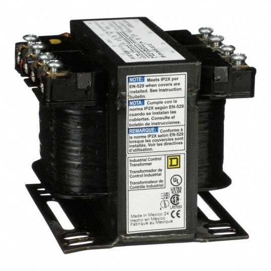 SQUARE D, Xfmr Control 100Va 240/480V120/240V - 48T206|9070T100D31 ...