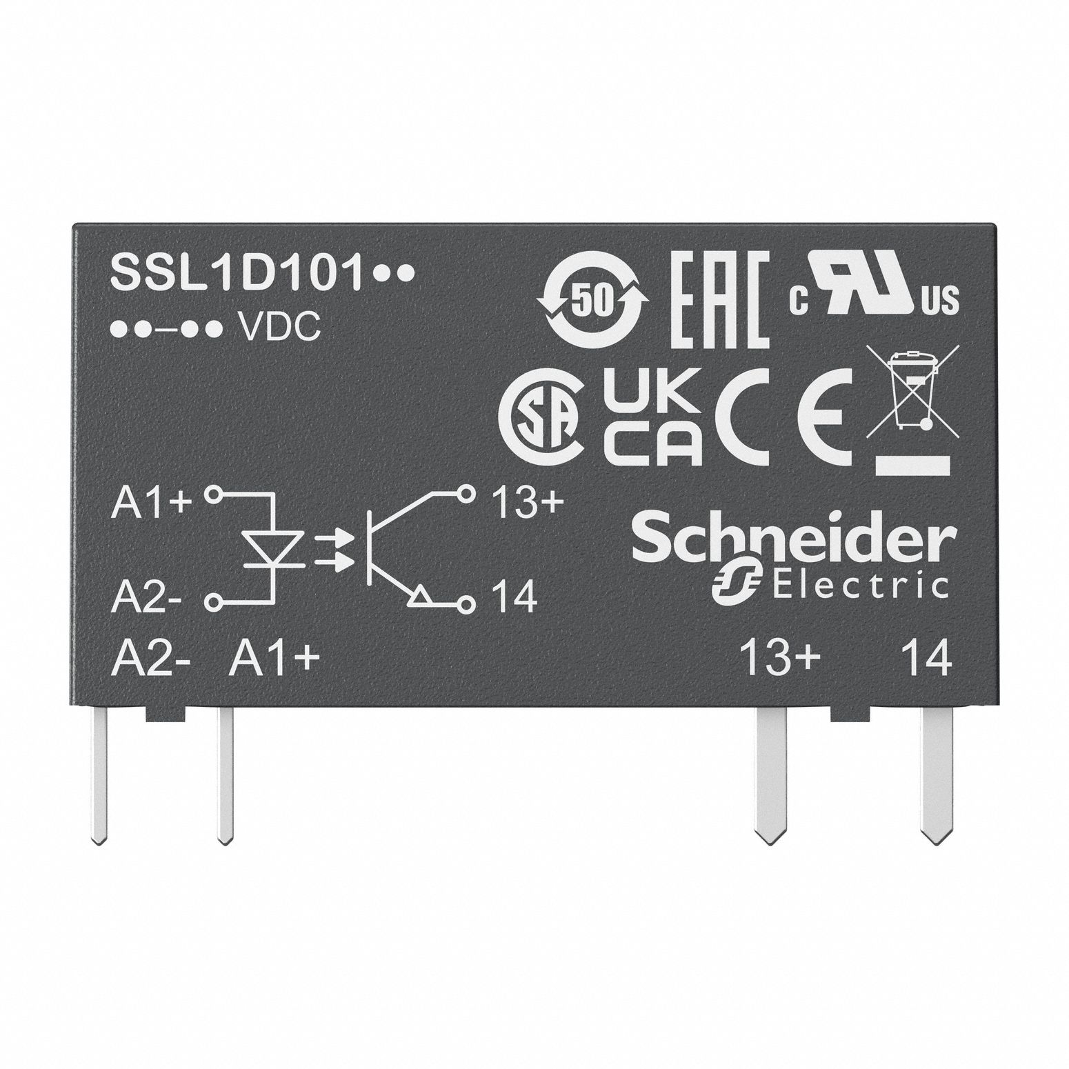 Solid State Relay: 2 A Current Rating, 15 to 30V DC, Pin Termination