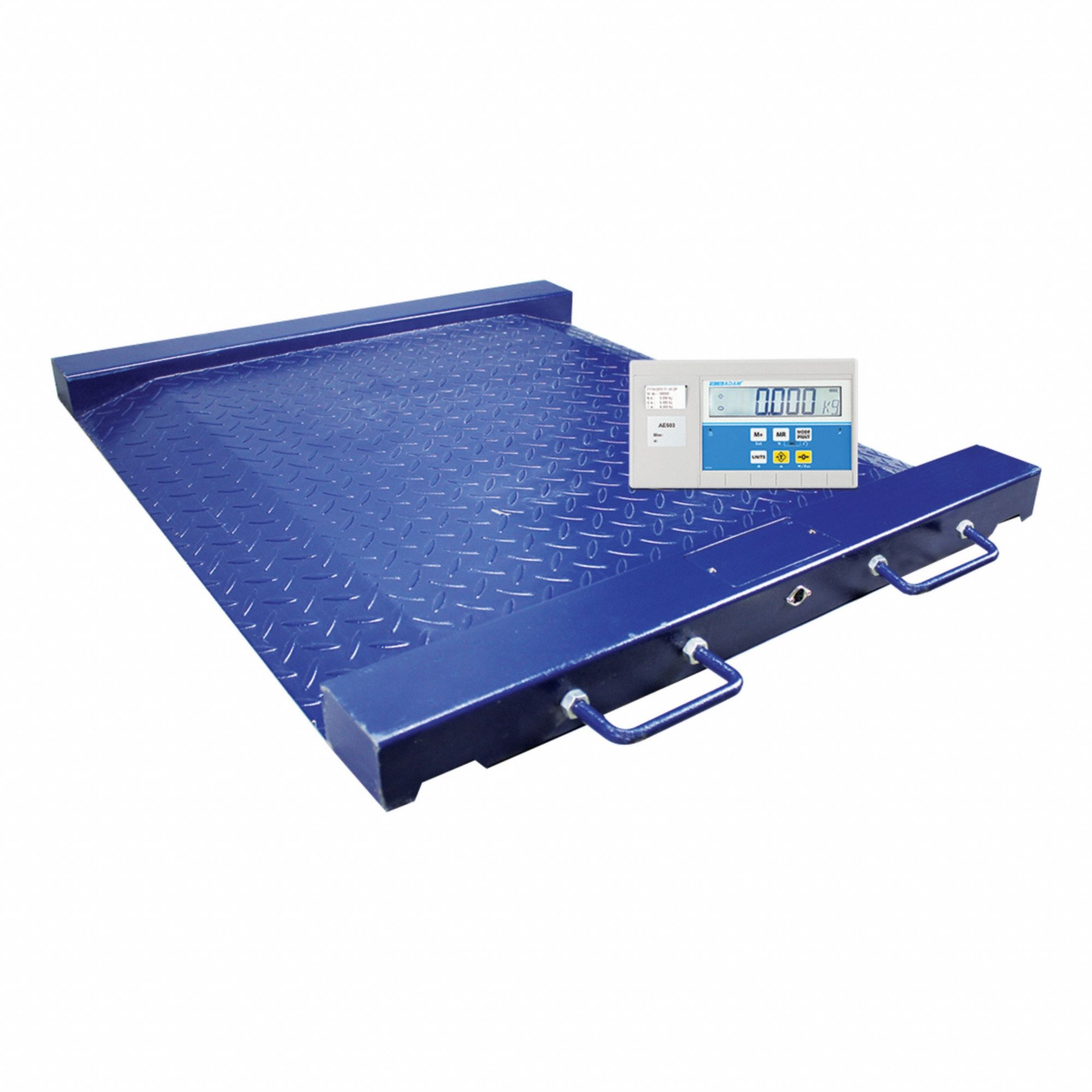 ADAM EQUIPMENT Industrial Bench Scales: 1,100 lb Wt Capacity - Imperial, 0.2 lb/0.1 kg Readability (MPN PTM 500 [AE503]). Key specifications — Weighing Units: kg; Platform Material: Mild Steel; Connection Ports: RS-232; Brand: ADAM EQUIPMENT; Series: PTM; Readability: 0.2 lb/0.1 kg; Compatible Manufacturer Part Number: Universal.
