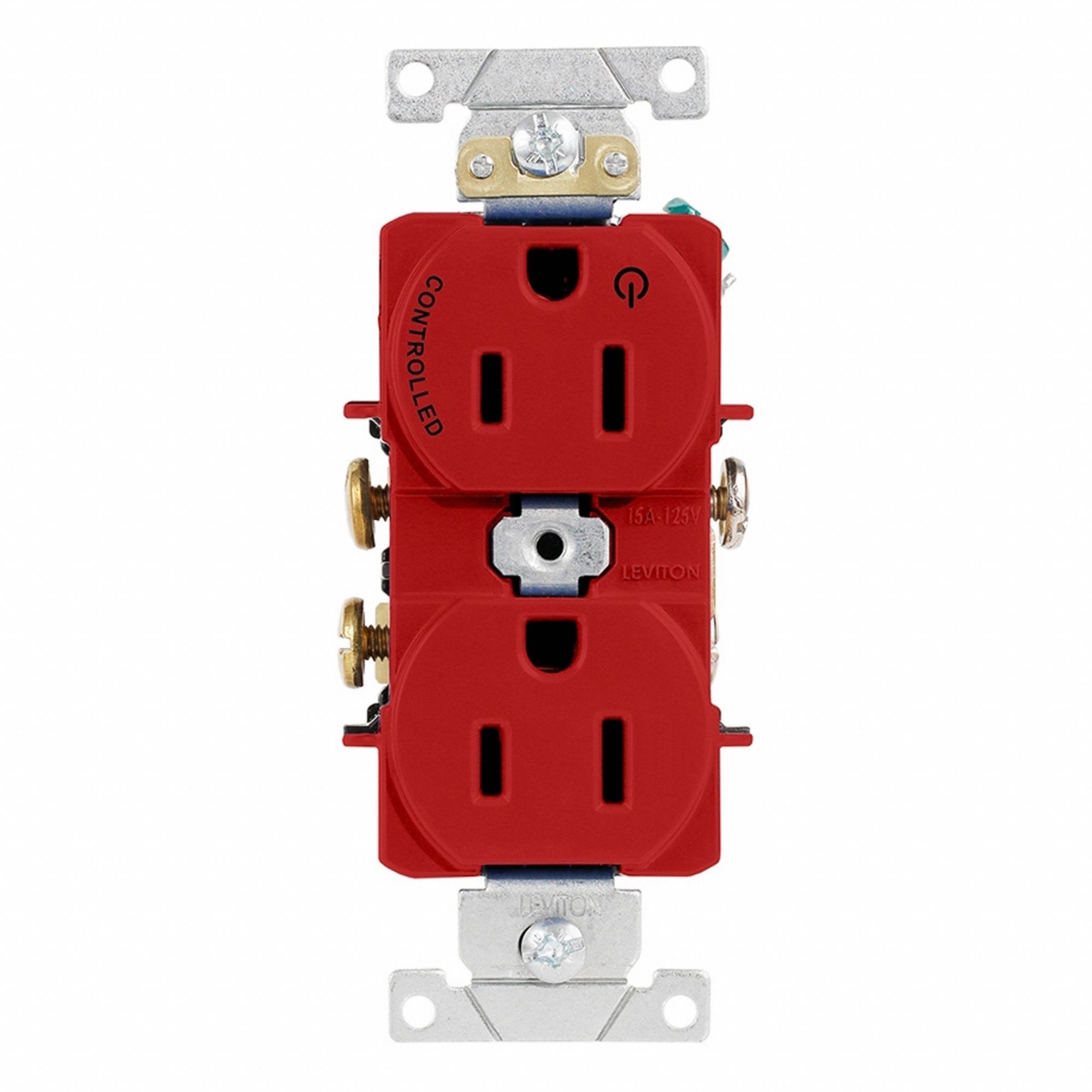 Dup Rec 15A 125V 1MCtrl Self-Gr Wht