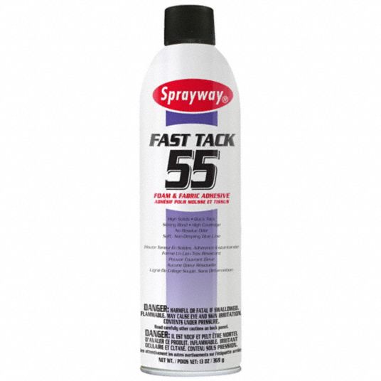 SPRAYWAY, Fast Tack 55, Fabrics/Foams, Spray Adhesive - 21GR33
