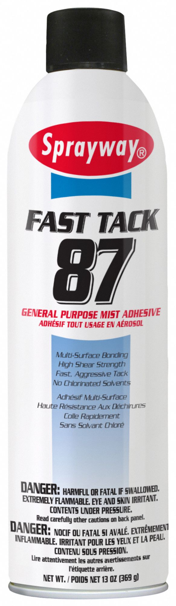 SPRAYWAY, Fast Tack 87, Gen Purpose, Spray Adhesive 21GR34SW087