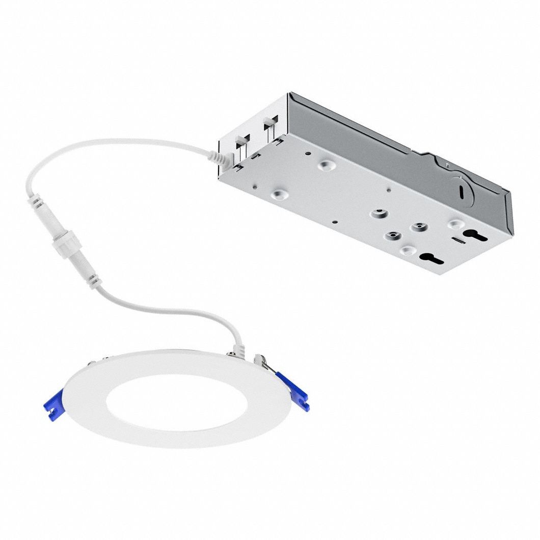 LED Recessed Downlight: 3 in Dia, 370 lm_500 lm, 2700K/3000K/3500K/4000K/5000K, 8 W