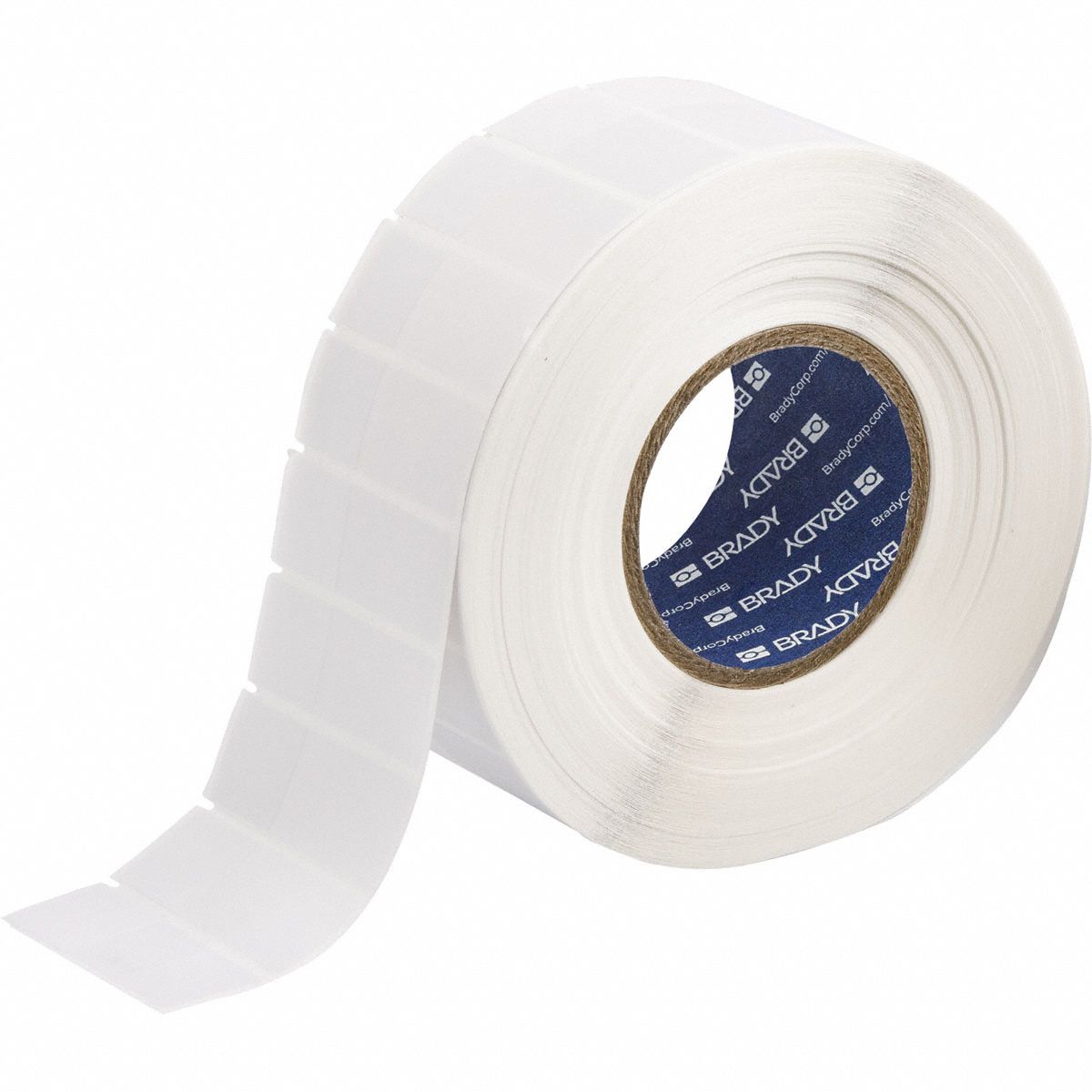 Pre-Cut Label Stock Roll: Rectangle, 2 5/8 in x 1 in, 1 in, Cryogenic Autoclavable Polyester, White