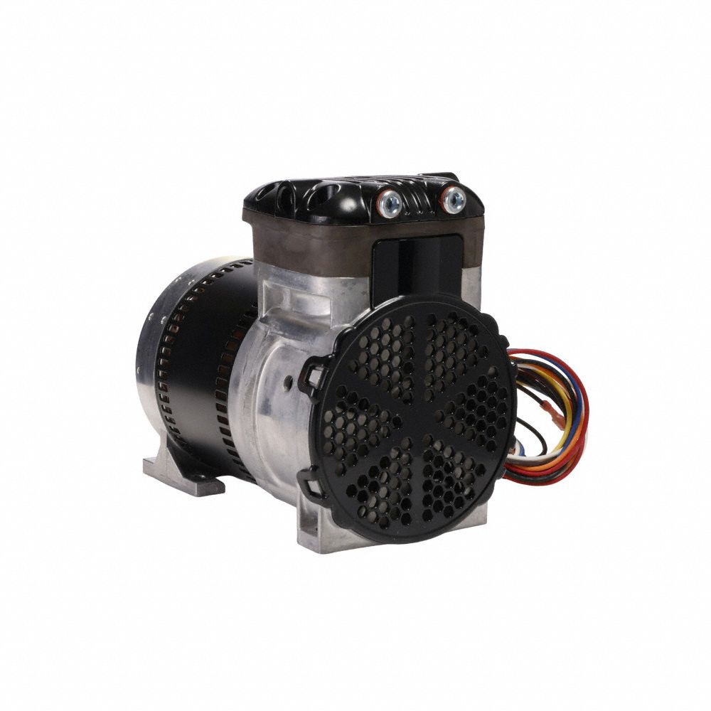 GAST, 0.125 hp, 1 Phase, Rocking Piston Vacuum Pump - 52DD89