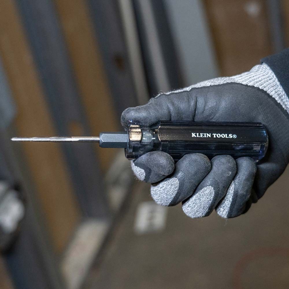 Tapping Tool: 7 5/8 in Overall Lg, Fluted Handle, Plastic
