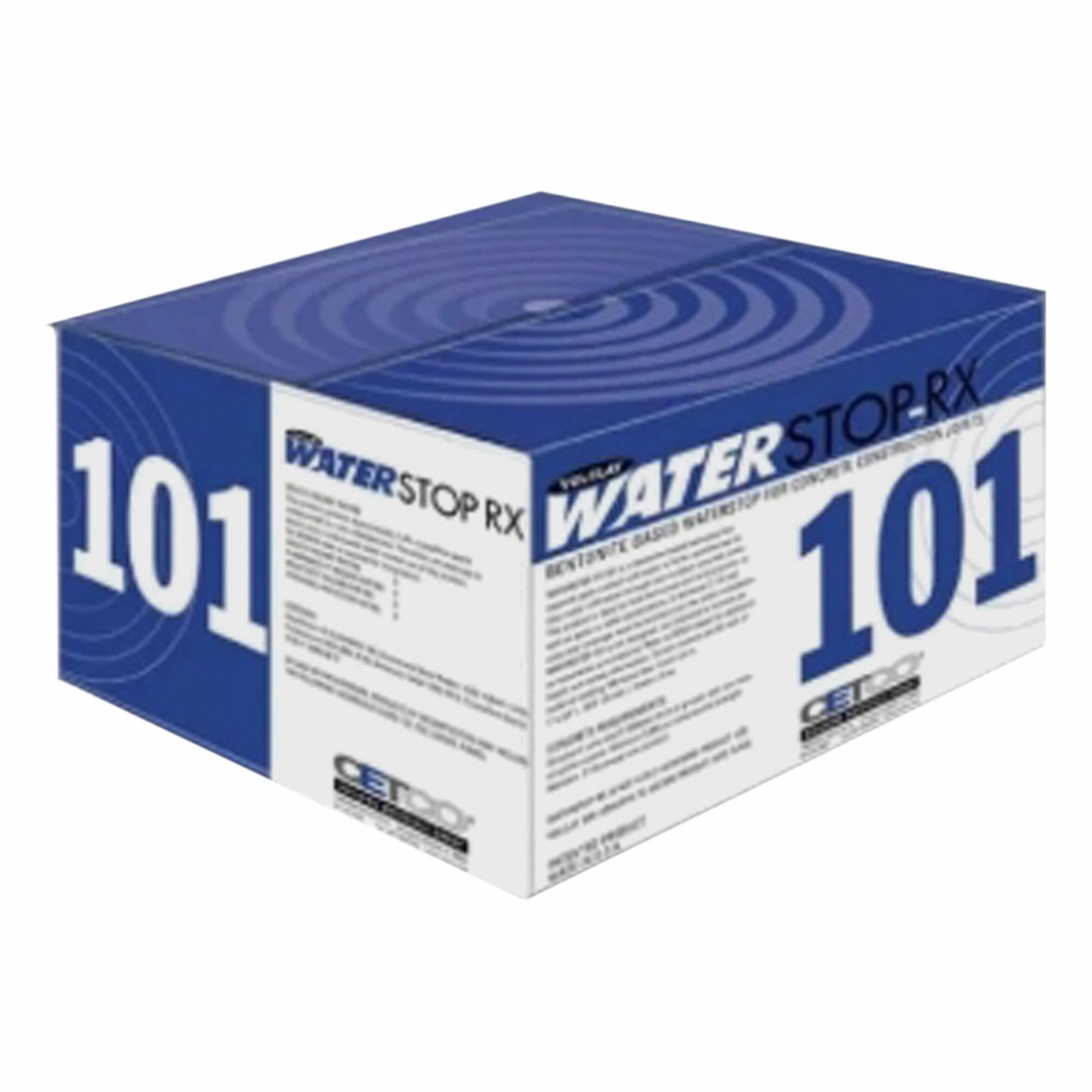 CETCO, WATERSTOP-RX, Black, Bentonite Waterstop - 2AG918|RX101 - Grainger
