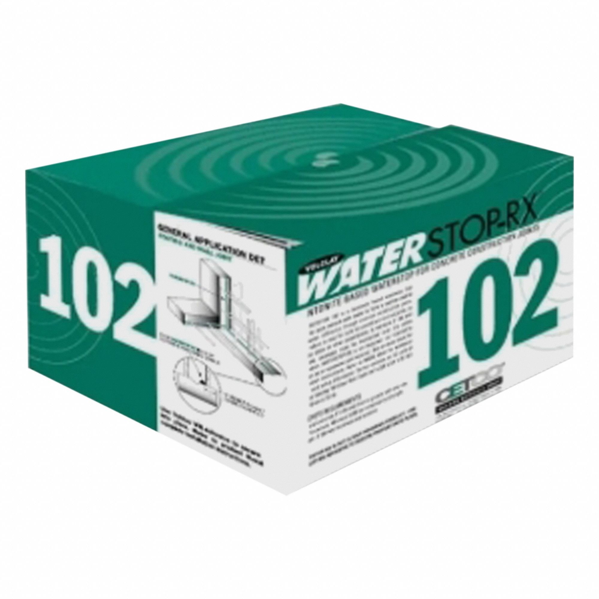 CETCO, WATERSTOP-RX, Black, Bentonite Waterstop - 2AG919|RX102 - Grainger