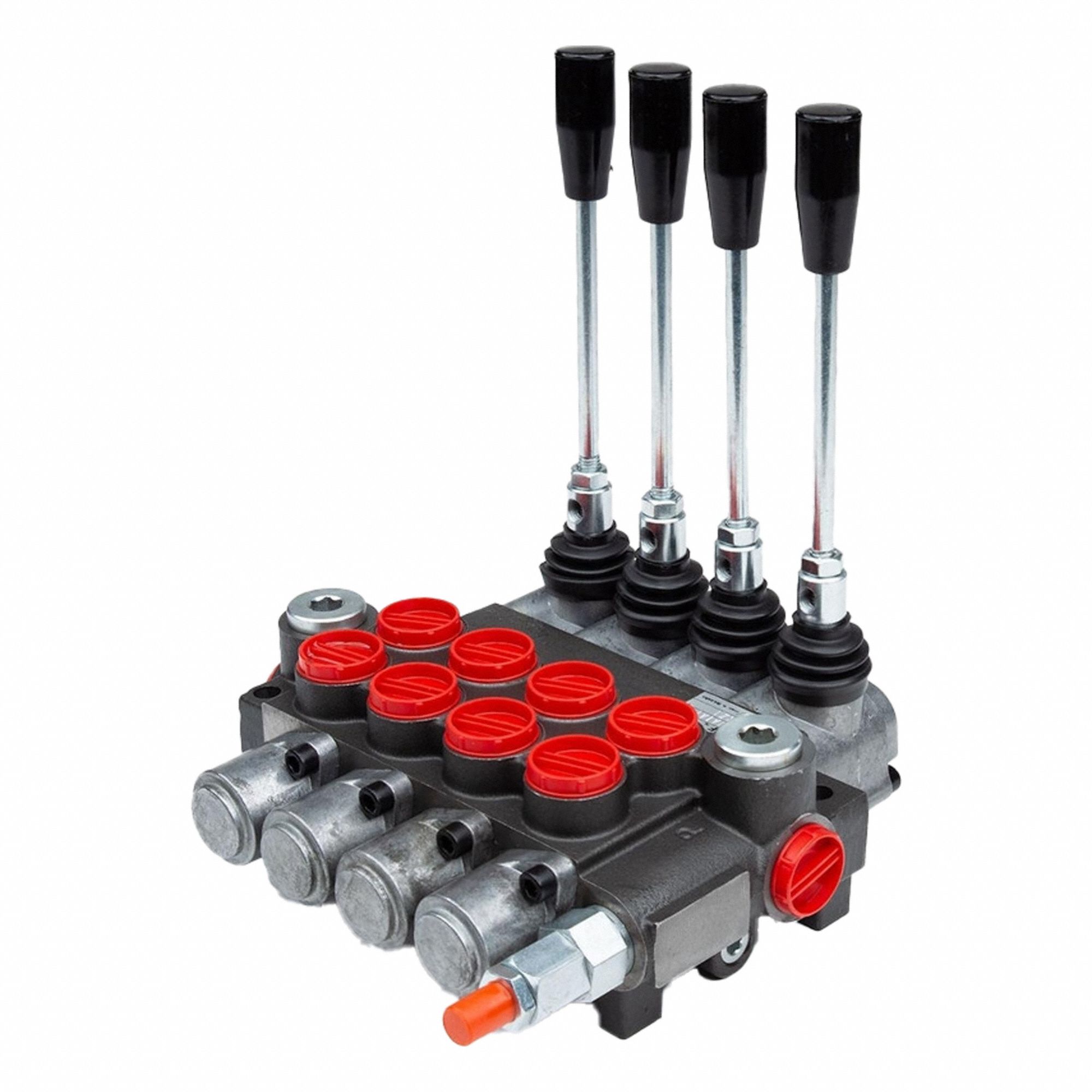 Hydraulic Directional Control Valve: Four-Way / Three Positions, Tandem Center, 4 Spools