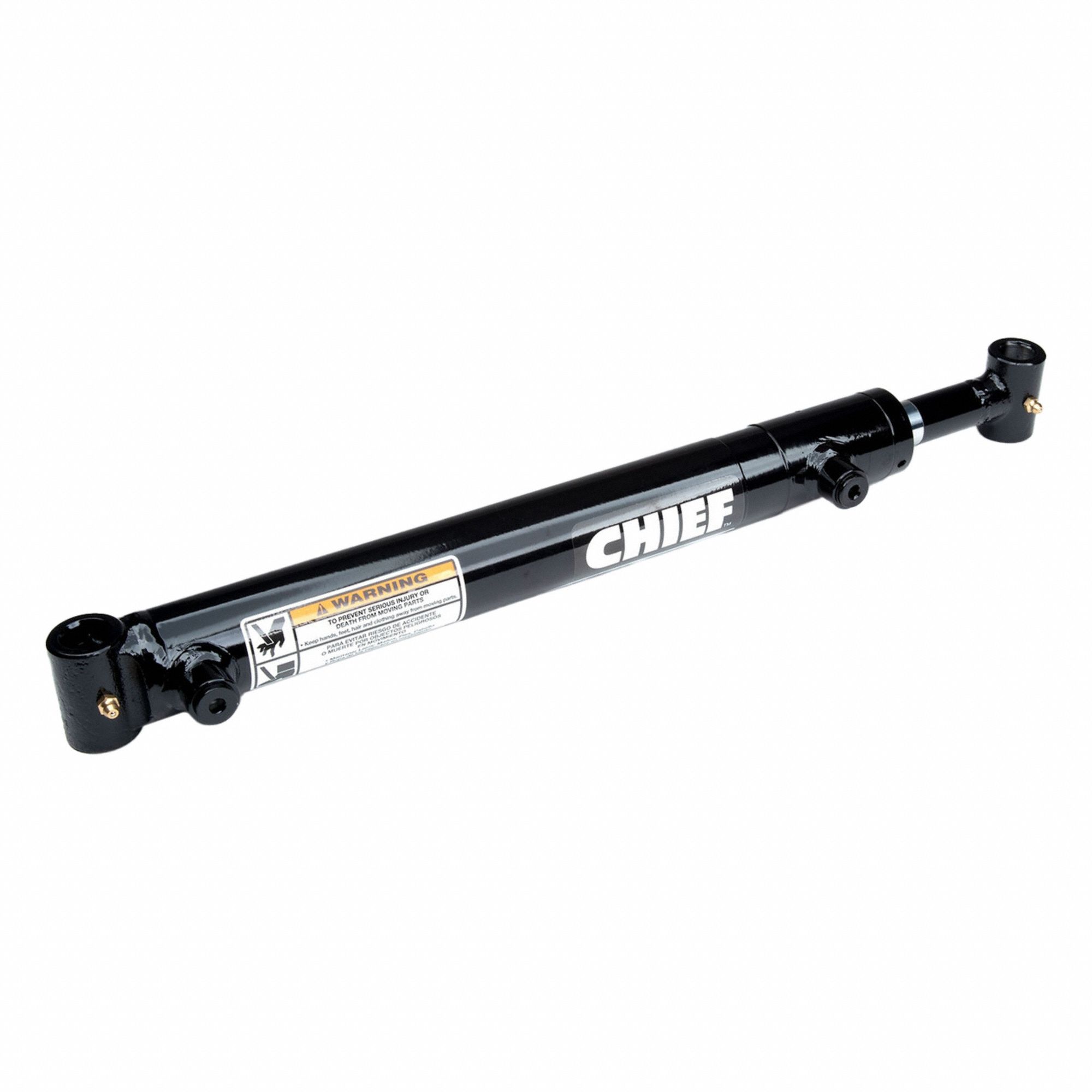 Welded Hydraulic Cylinder: 1.5 in Bore Dia., 12 in Stroke Lg, 20 in Retracted Lg, 5, 300 lb