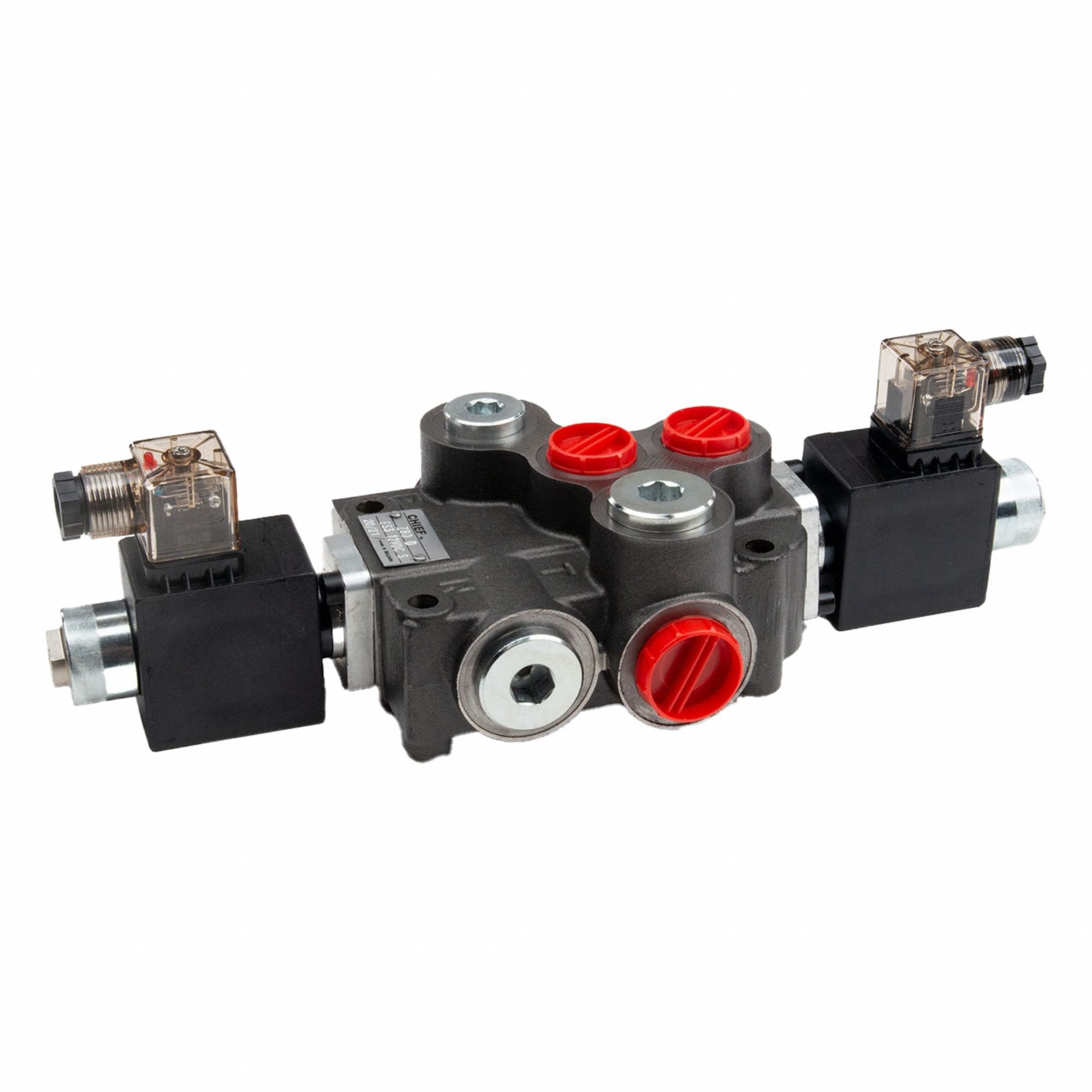 Hydraulic Manifold Valve: 21 gpm Max Flow Rate, Three Positions, 3, 625 psi Max Pressure, 12 V