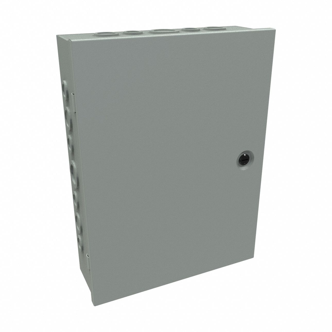 Junction Box: Steel, 16 in x 12 in x 4 in, NEMA 1, Solid Cover, Hinged, Included, Painted