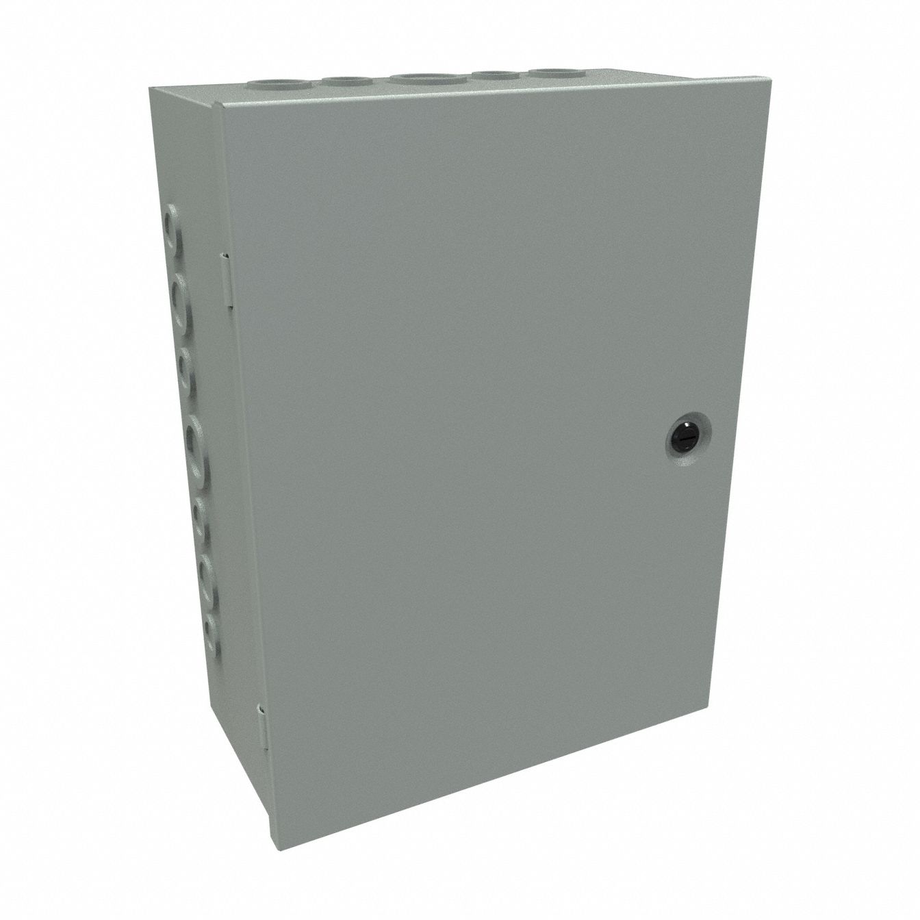 Junction Box: Steel, 16 in x 12 in x 6 in, NEMA 1, Solid Cover, Hinged, Included, Painted