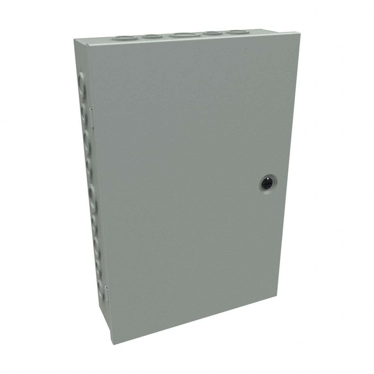 Junction Box: Steel, 18 in x 12 in x 4 in, NEMA 1, Solid Cover, Hinged, Included, Painted