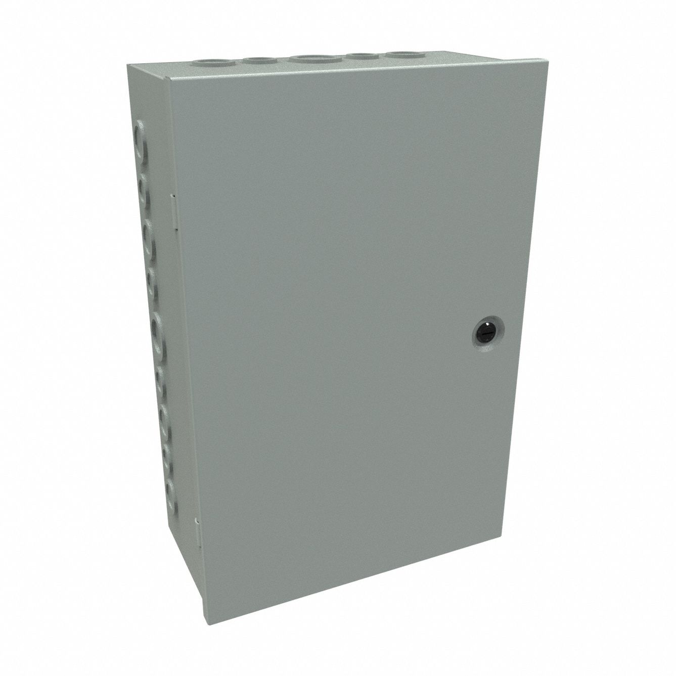 Junction Box: Steel, 18 in x 12 in x 6 in, NEMA 1, Solid Cover, Hinged, Included, Painted