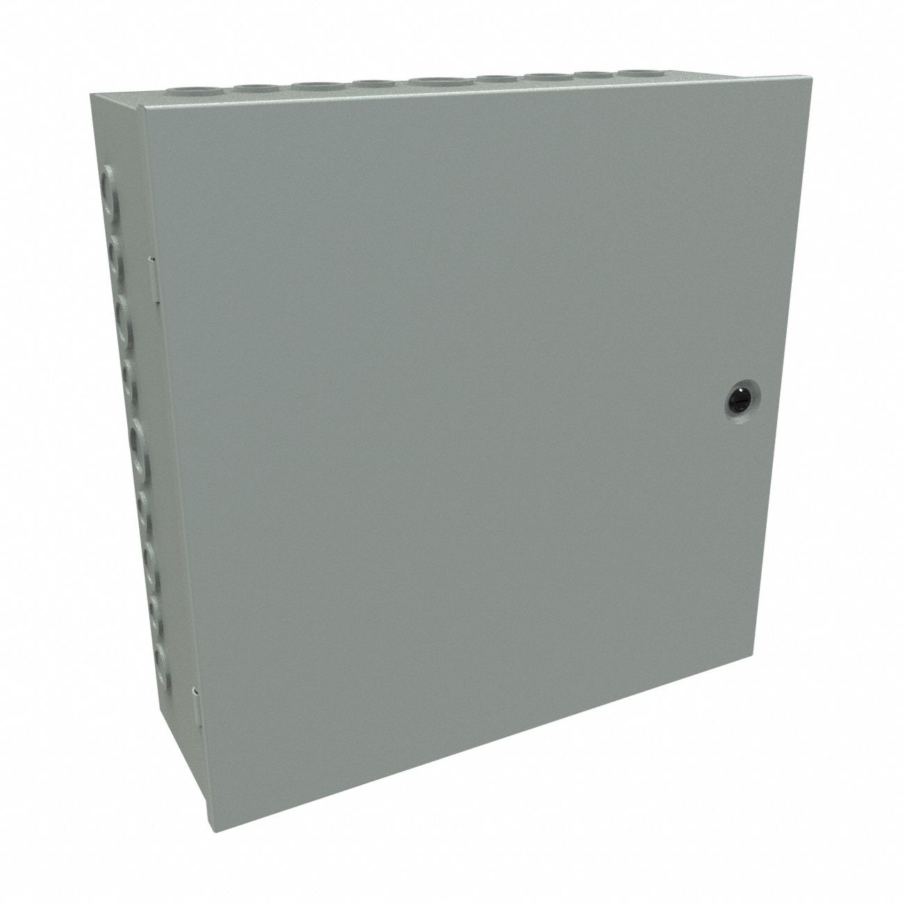 Junction Box: Steel, 18 in x 18 in x 6 in, NEMA 1, Solid Cover, Hinged, Included, Painted