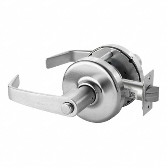 CORBIN, Privacy Lever Locksets, Chrome, Door Lockset - 821VD1|CLX3320H ...