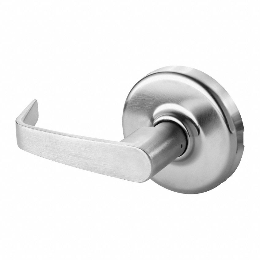 Door Lockset: Dummy Lever Locksets, Chrome, ADA Compliant