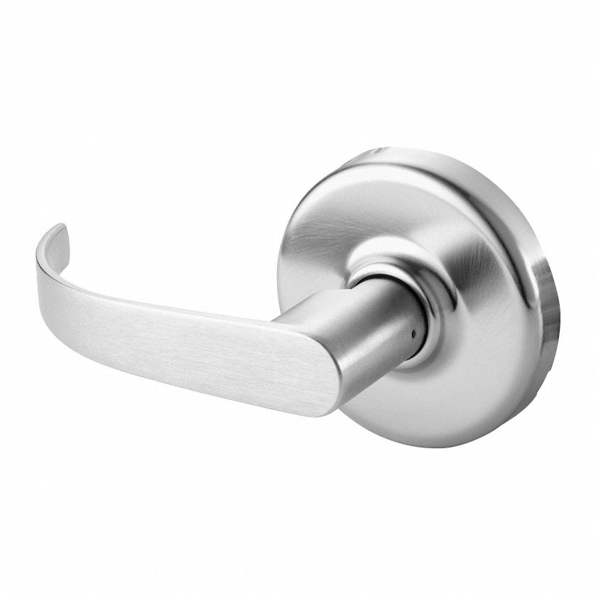Door Lockset: Dummy Lever Locksets, Chrome, ADA Compliant