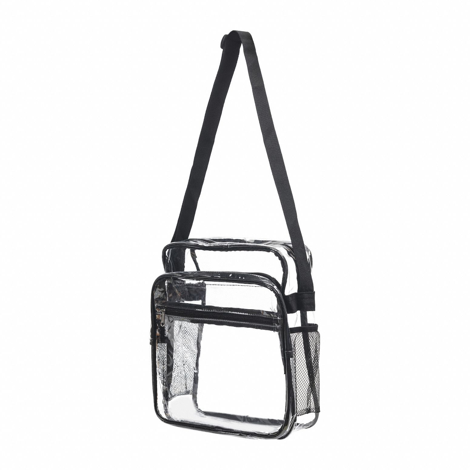Crossbody Messenger Bag Plastic; Vinyl; PVC