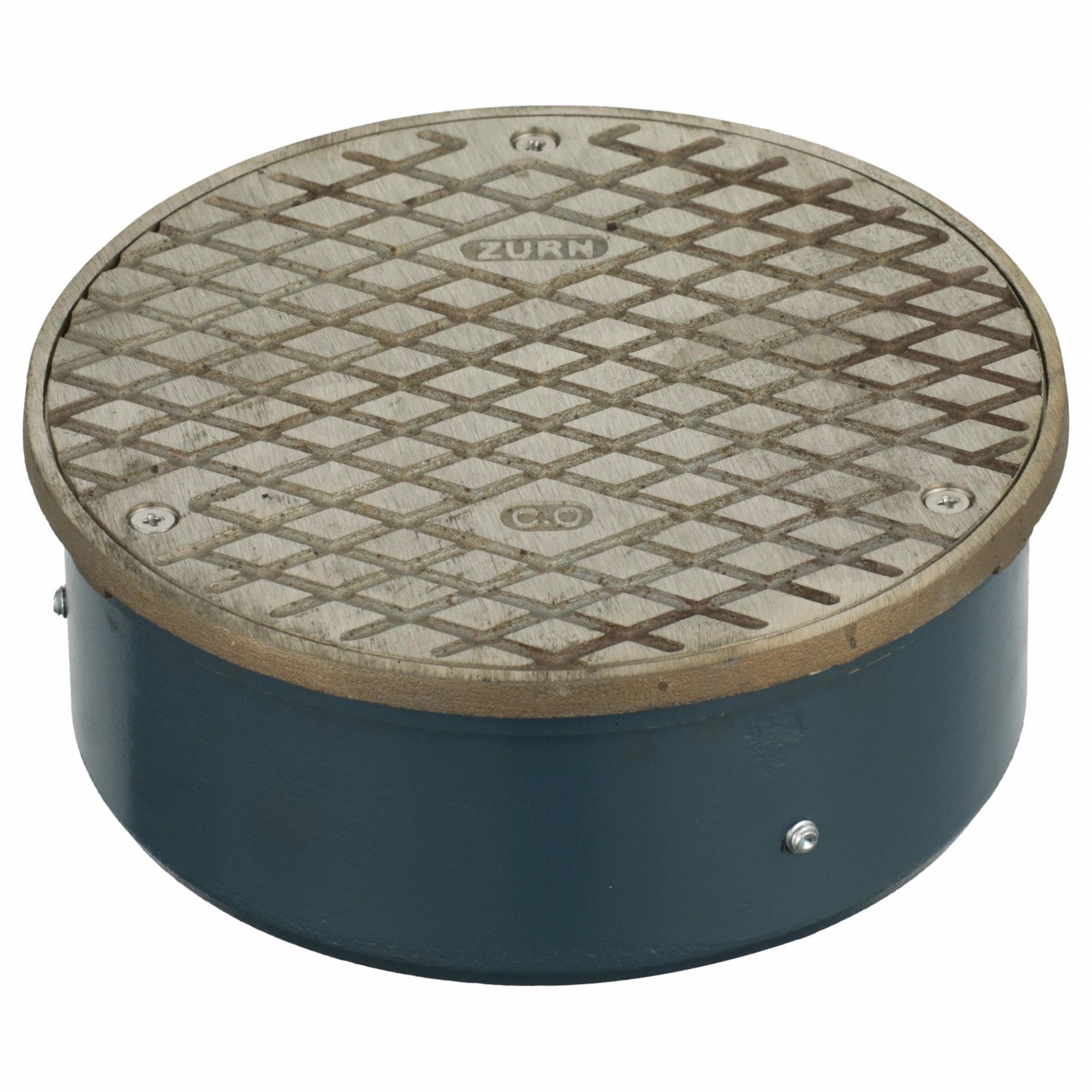 Floor Access Housing: 7 1/4 in Overall Dia, 2 3/4 in Overall Ht, Cast Iron, Nickel, Nickel