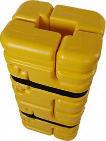 SENTRY Adjustable Column Protector: 12 in, 8 in, 8 in, 4 in, Rectangle, 42 in Overall Ht, Yellow (MPN CS-FIT-COMBO-Y). Key specifications — attr1052968: Yellow; attr1052970: 12 in; attr1052971: 8 in; attr1052995: SENTRY; attr1052984: Polypropylene.