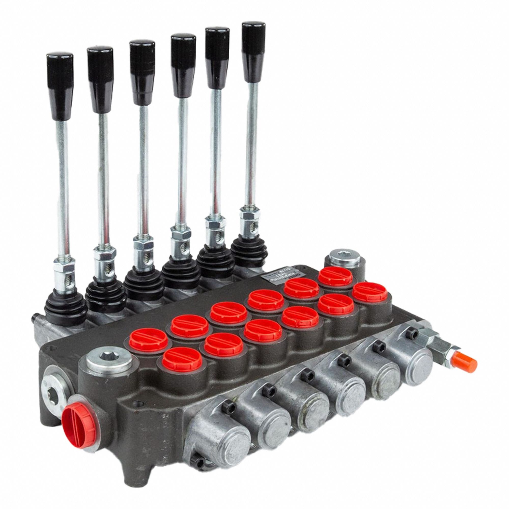 Hydraulic Directional Control Valve: Four-Way / Three Positions, Tandem Center, 6 Spools