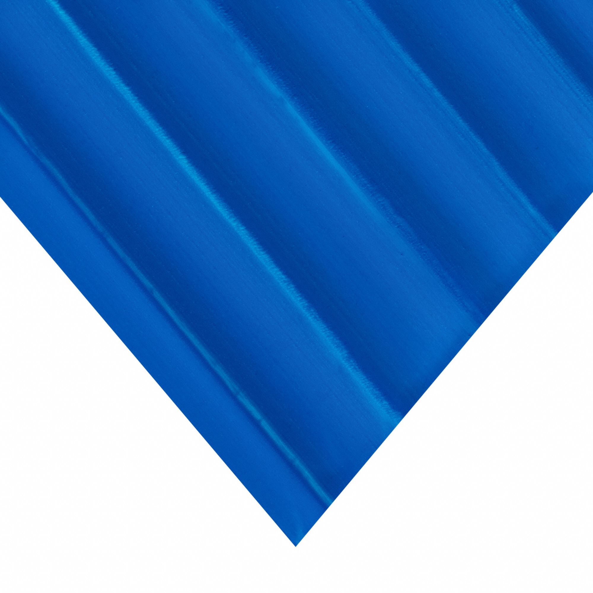 Polypropylene Sheet: 4 mm Thick, 12 in x 12 in, Opaque, Blue, 4, 000 psi Tensile Strength