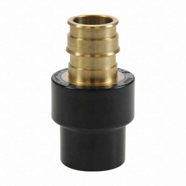 Barbed Fitting Adapter: 1 1/4 in ID x 1 1/4 in Pipe Size, Barbed, Brass, Expansion
