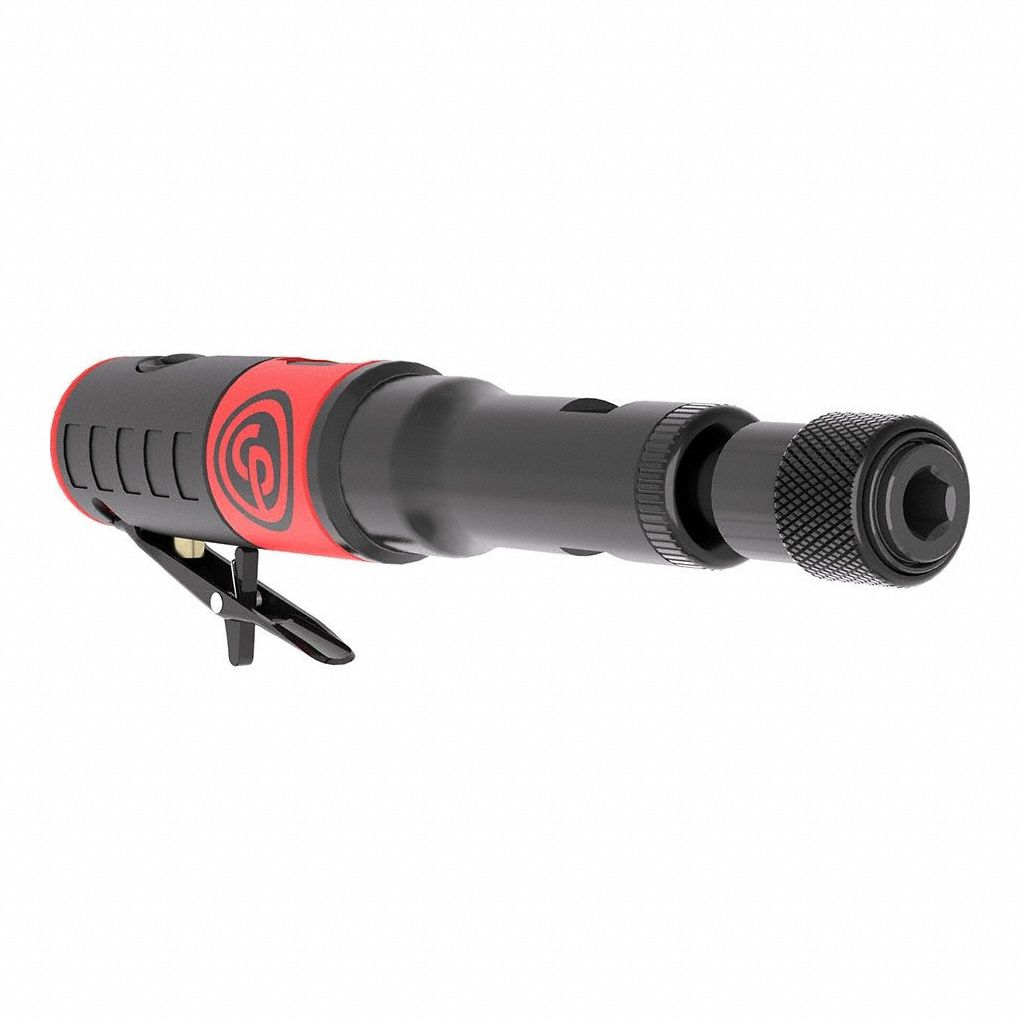 TIRE BUFFER, ROTARY, 1 3/4 IN MAX, QUICK CHANGE SLIP CHUCK, 0.67 HP, 4 CFM, INLINE, 90 PSI, 11 7/8 IN L