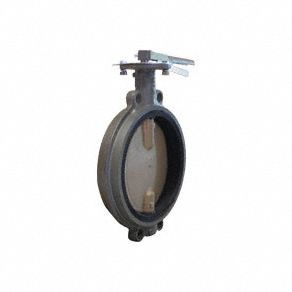 Butterfly Valve: 2 1/2 in Pipe Size, Concentric, 200 psi Max. Pressure (CWP), Wafer