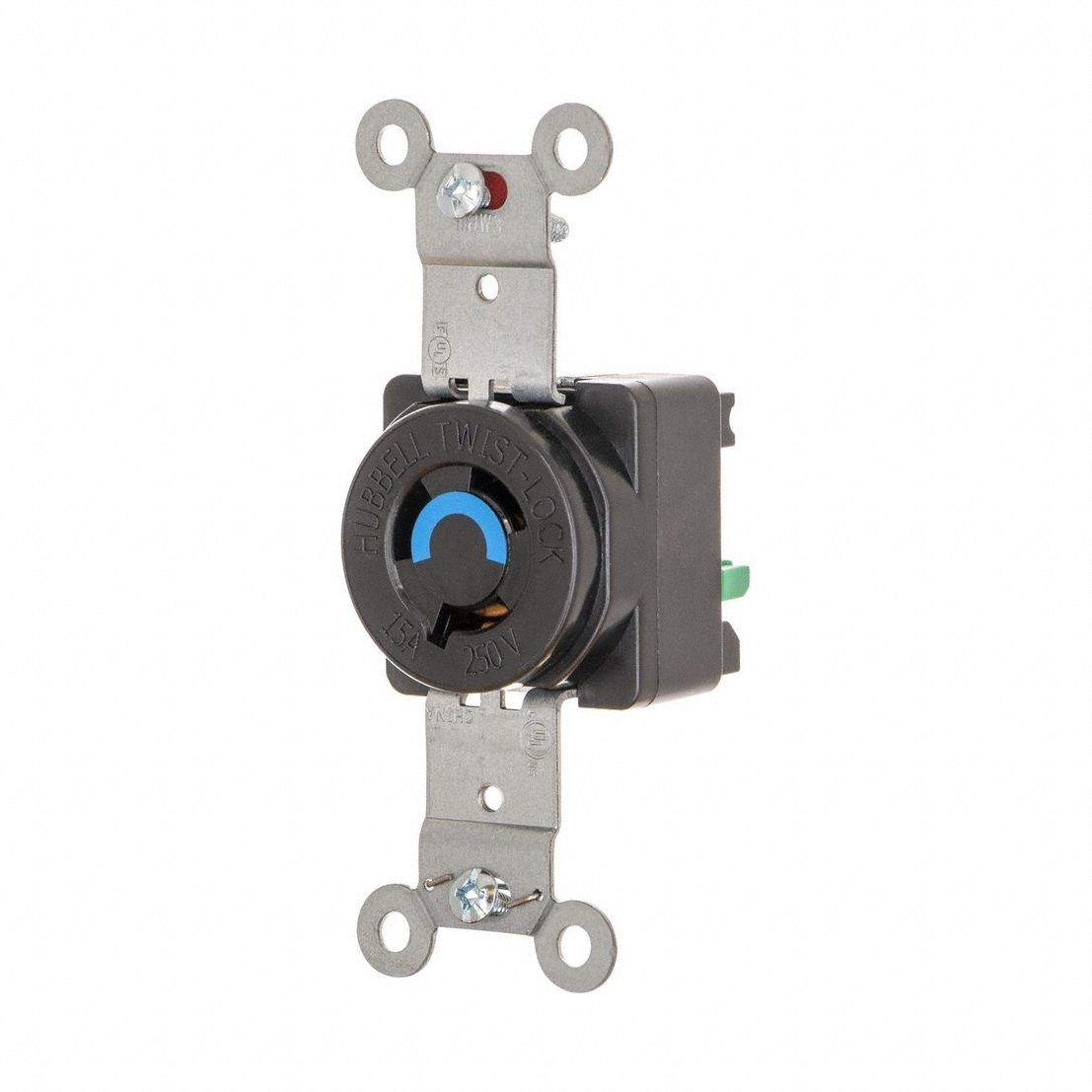LOCKING RECEPTACLE,NON-FLANGED,250V AC
