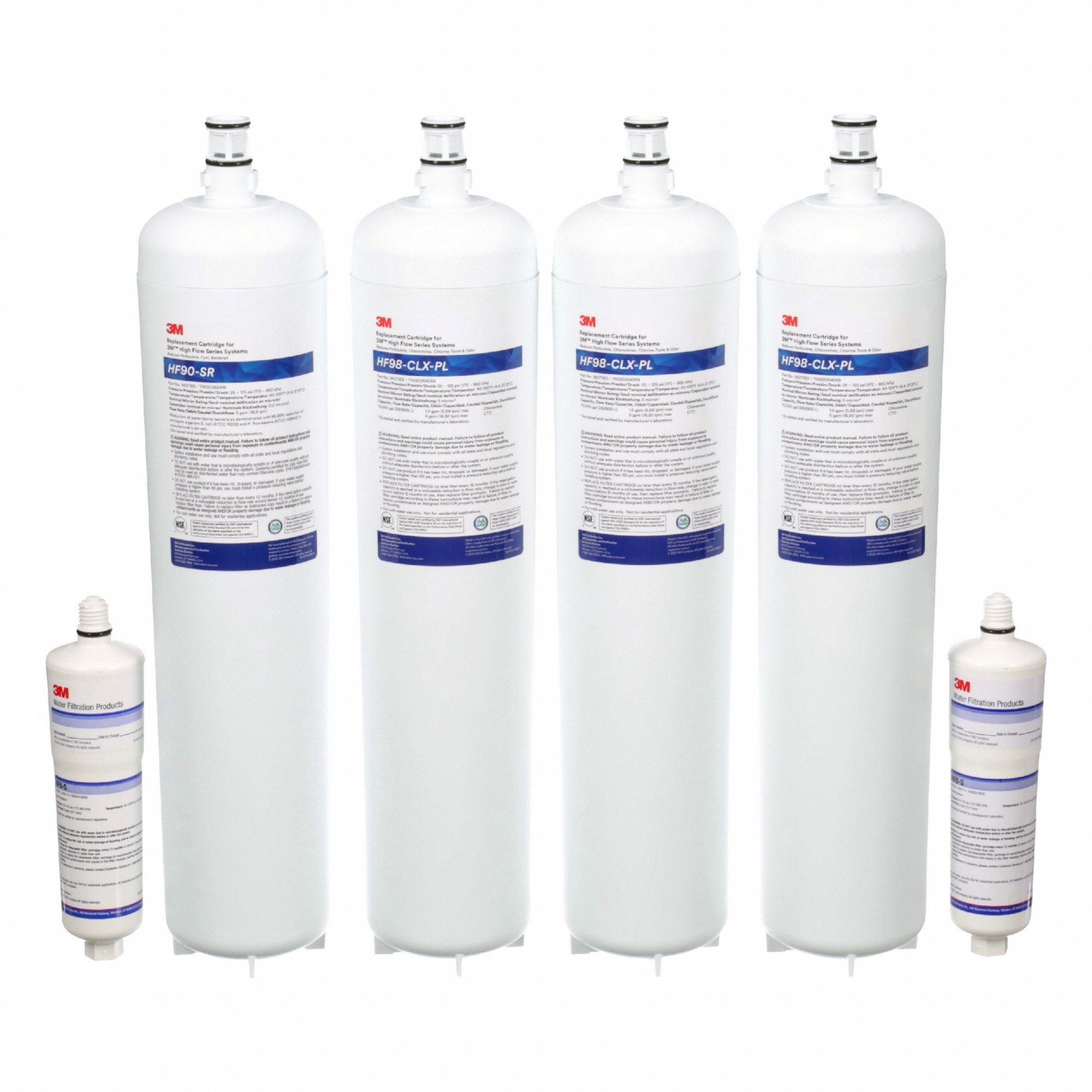 Quick-Connect Water Filter: 0.2 micron, 15 gpm, 11 in Overall Ht, 225, 000 gal